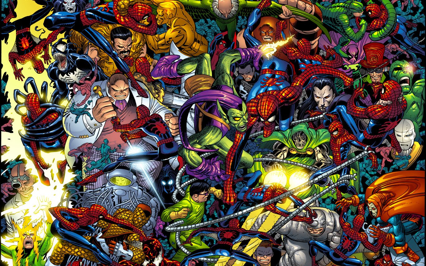 Spider-Man and his villains HD Wallpaper