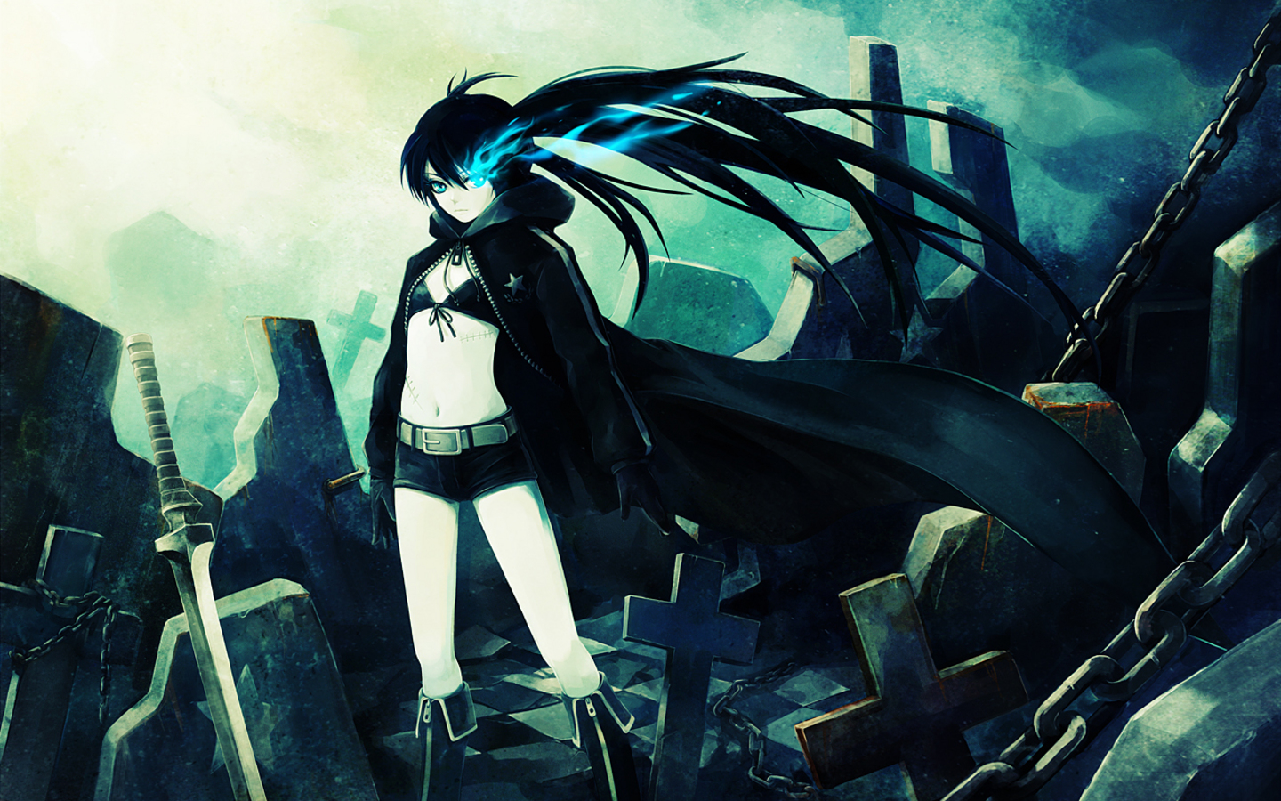 Black Rock Shooter HD Wallpaper