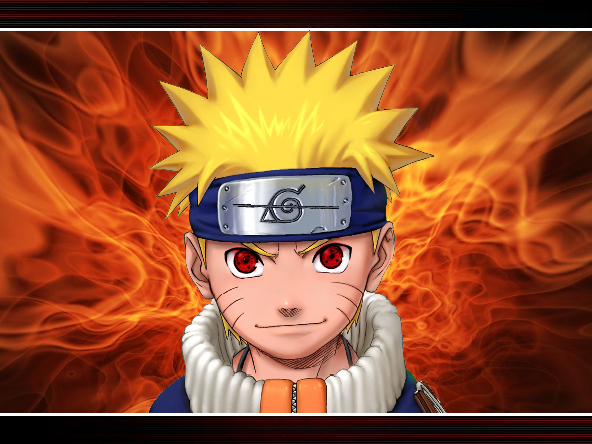 Naruto Uzumaki with Sharingan Eyes HD Wallpaper