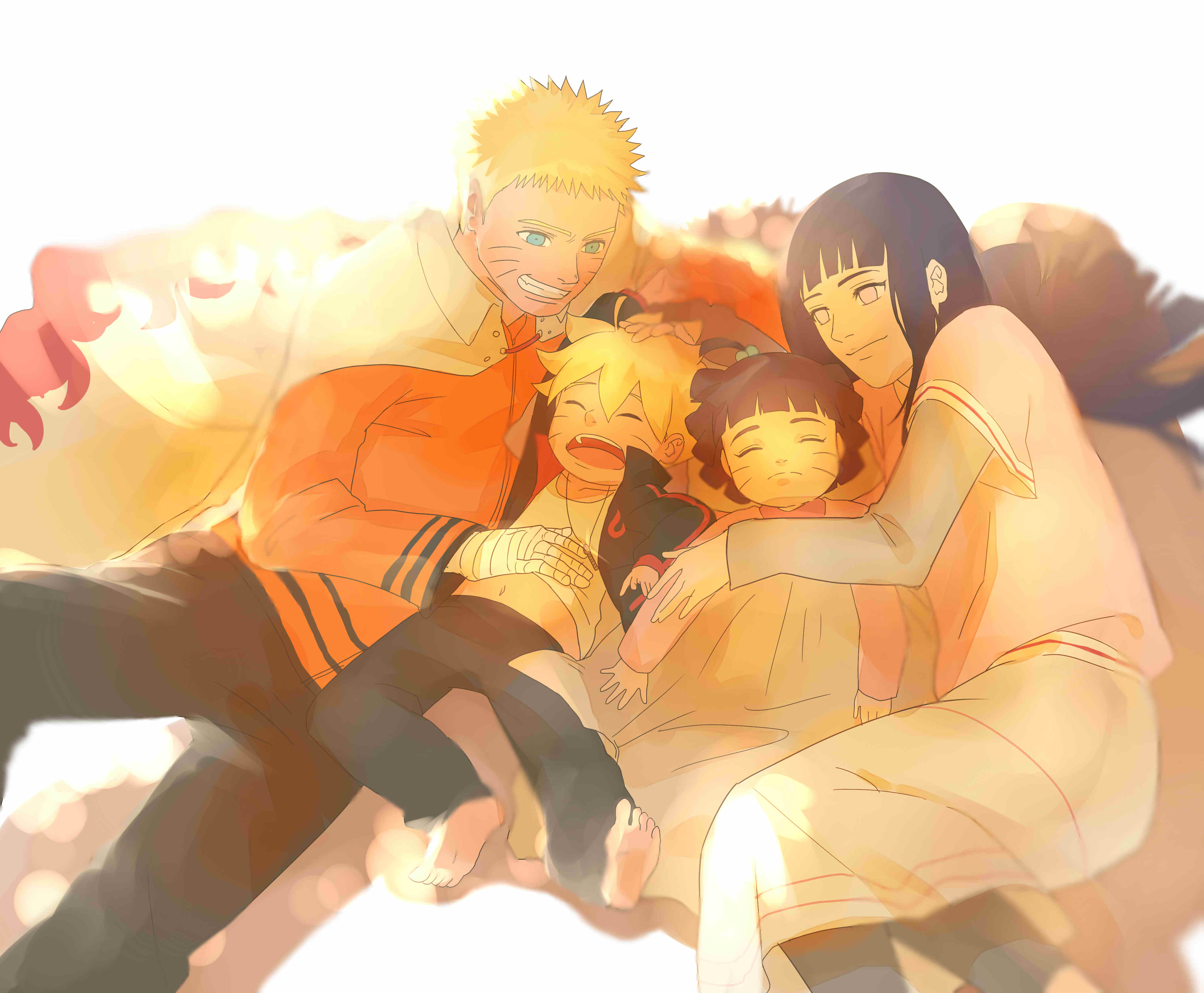 Naruto Uzumaki and family HD Wallpaper