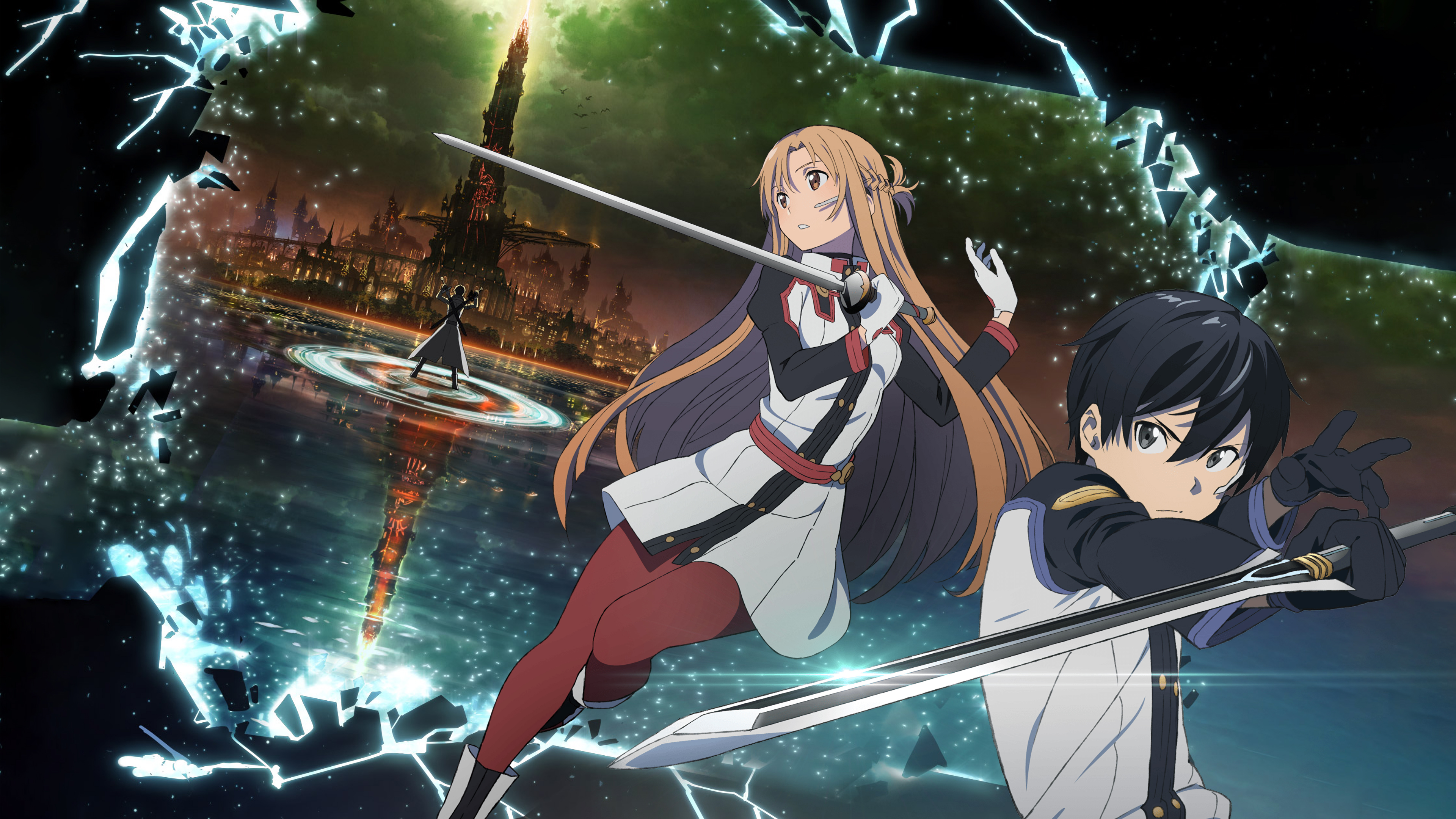 Kirito and Asuna from Sword Art Online HD Wallpaper