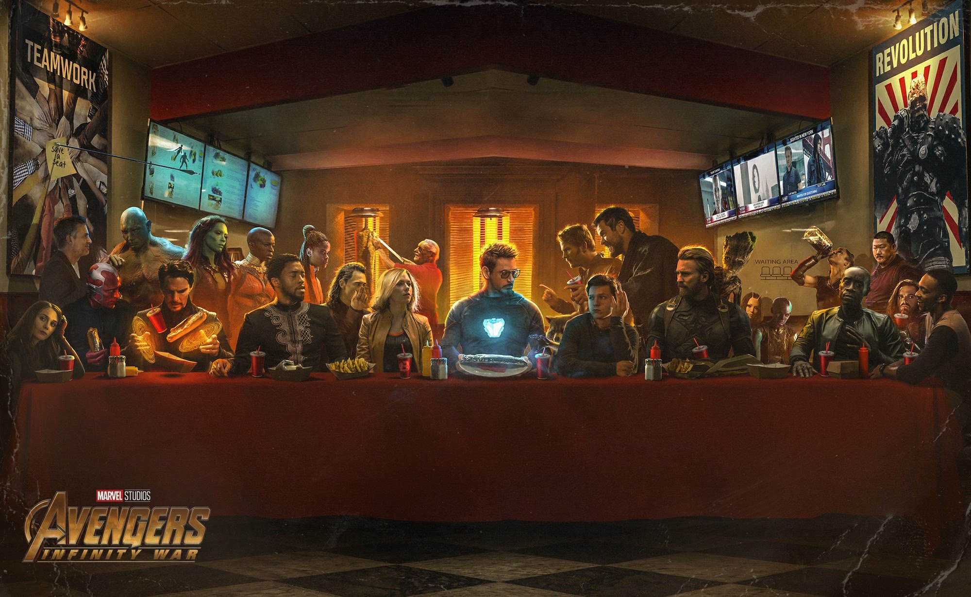 Avengers: Infinity War The Last Supper HD Wallpaper
