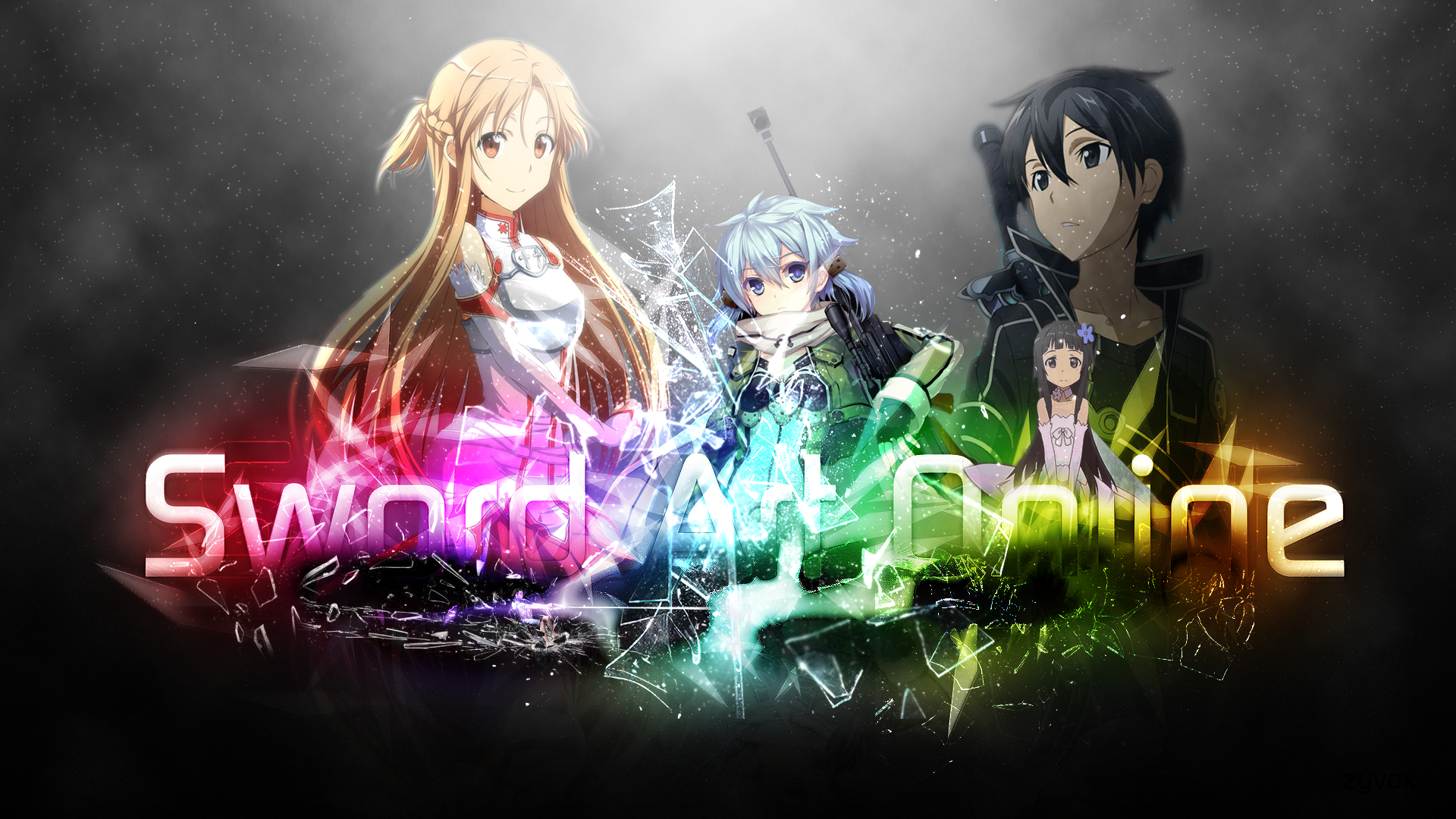 Sword Art Online characters with title HD Wallpaper