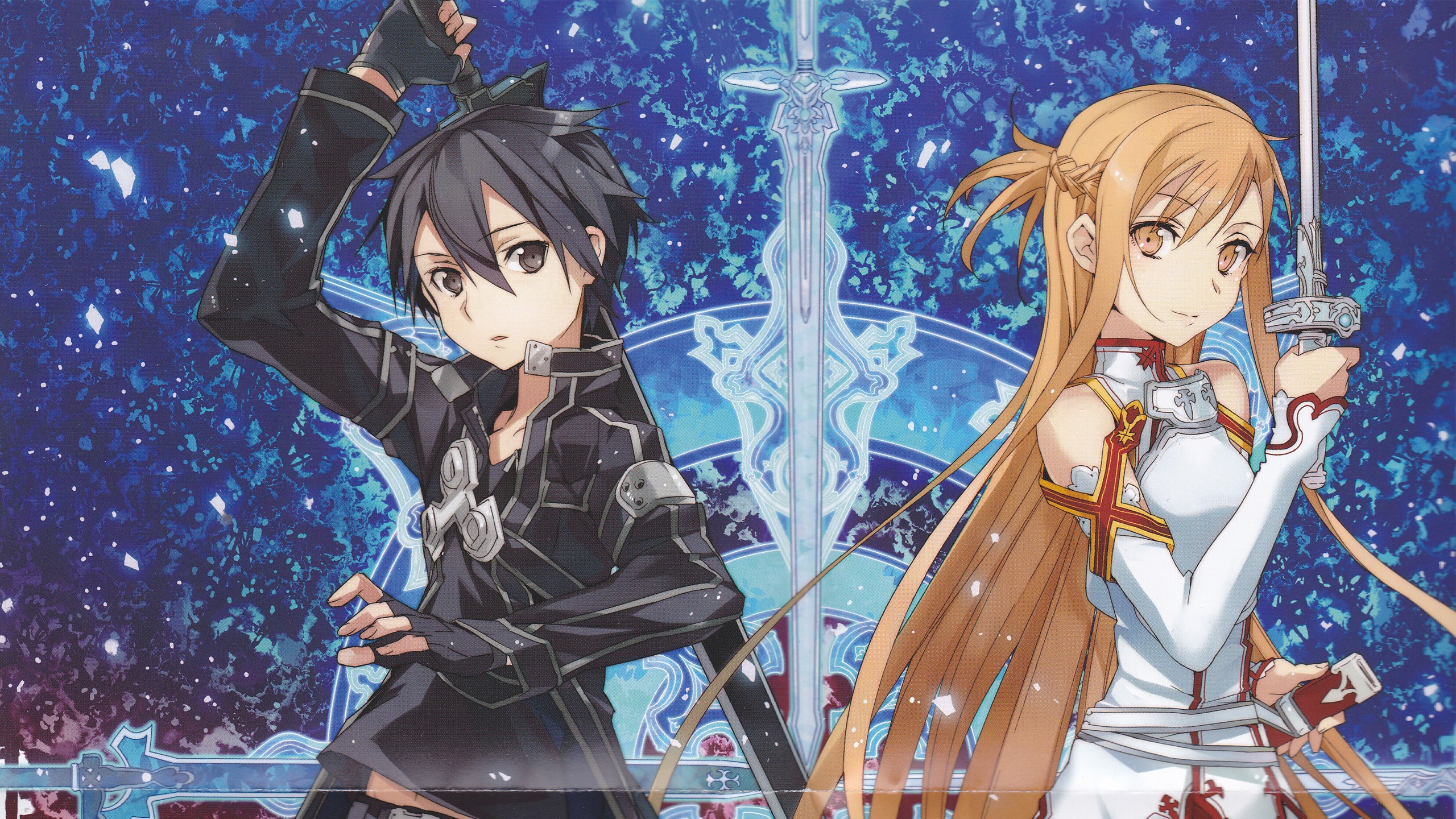 Kirito and Asuna from Sword Art Online HD Wallpaper