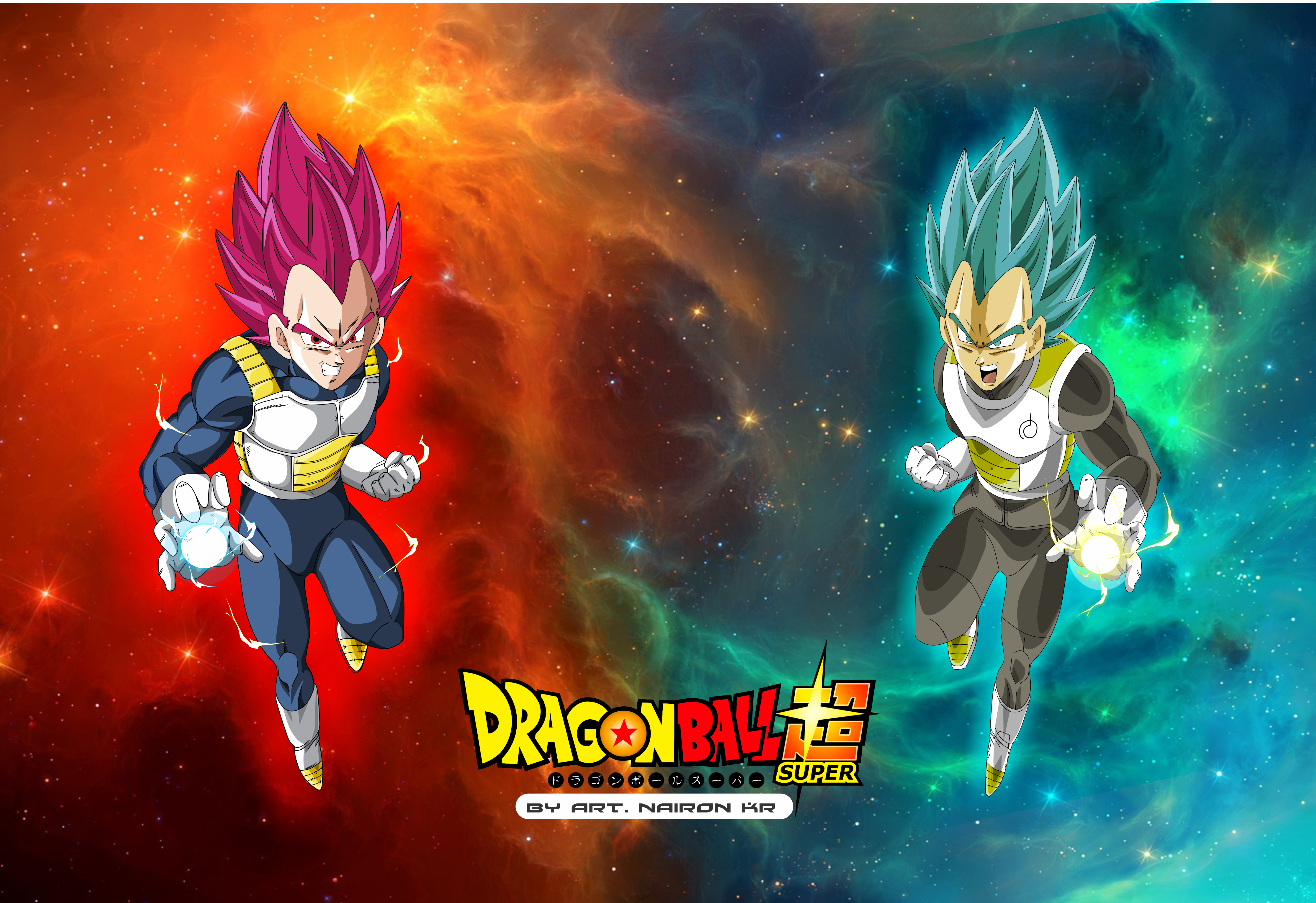 Vegeta from Dragon Ball Super in space HD Wallpaper