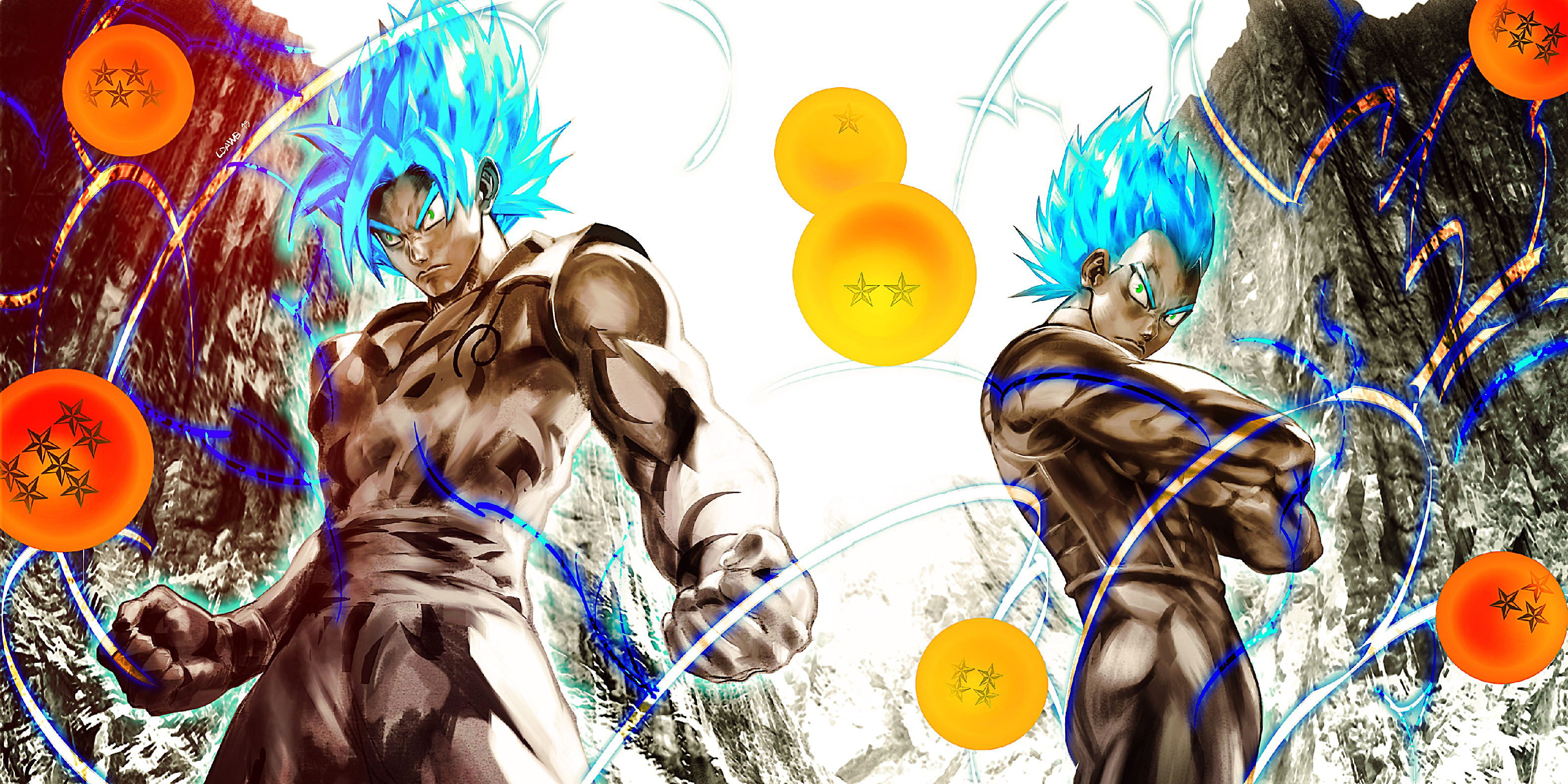 Goku and Vegeta from Dragon Ball HD Wallpaper