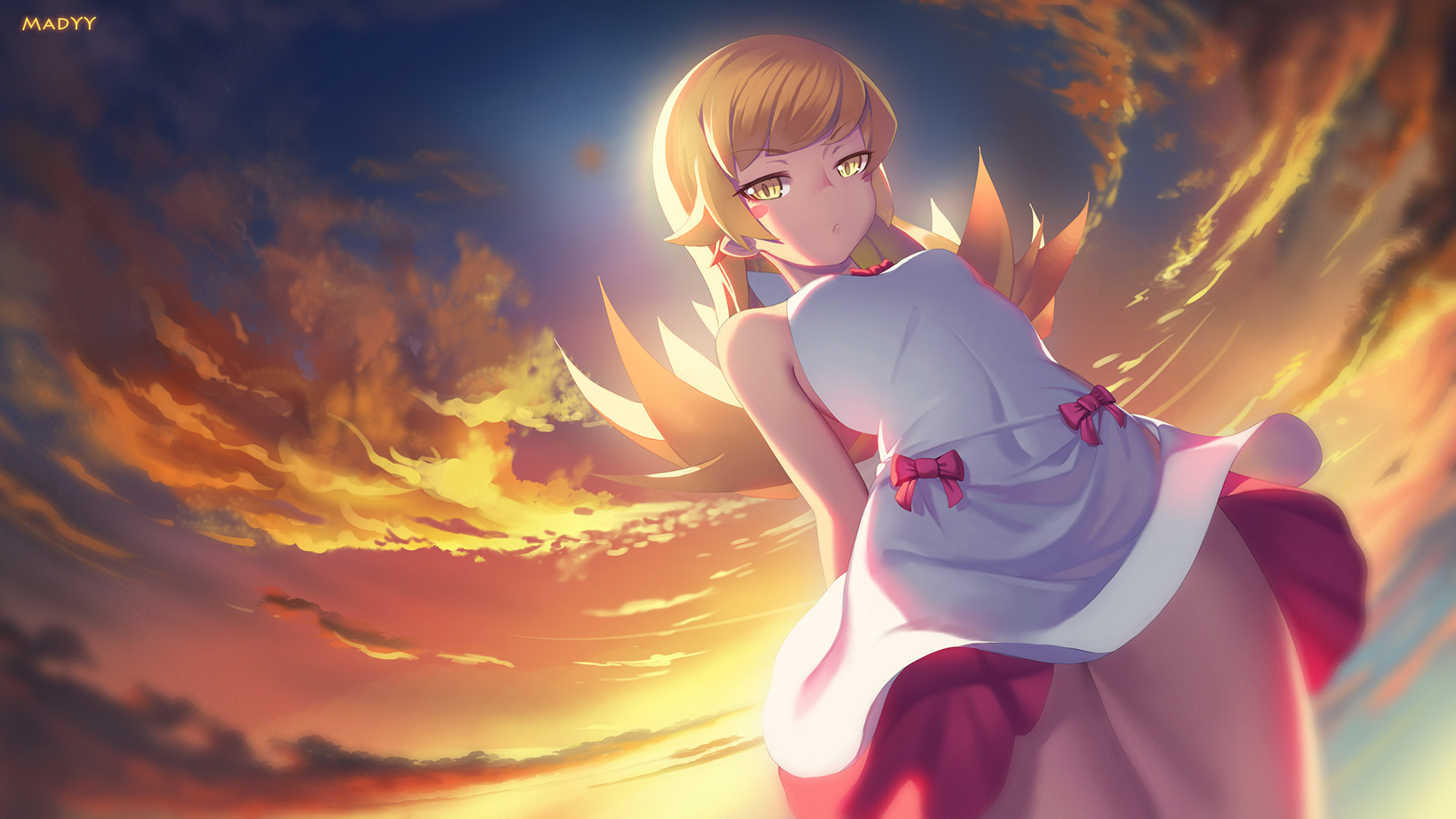 Shinobu Oshino from Monogatari Series HD Wallpaper