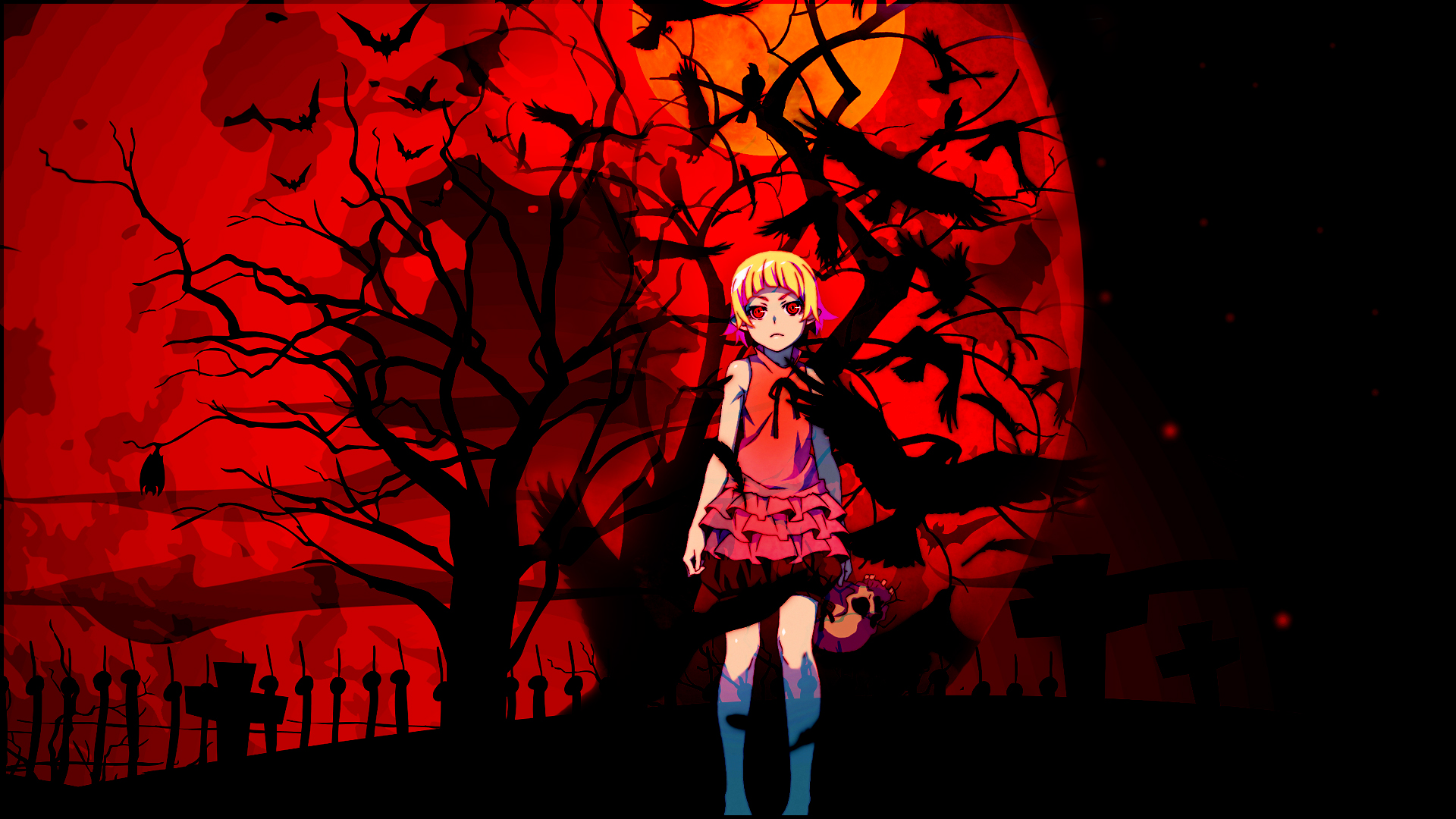 Shinobu Oshino from Monogatari Series HD Wallpaper
