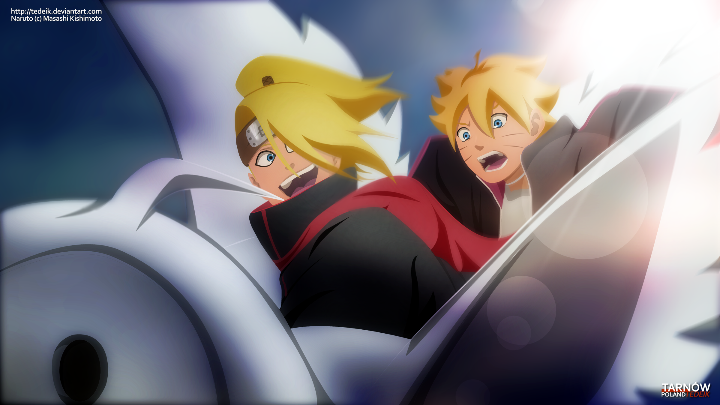 Boruto Uzumaki and Deidara from Naruto HD Wallpaper