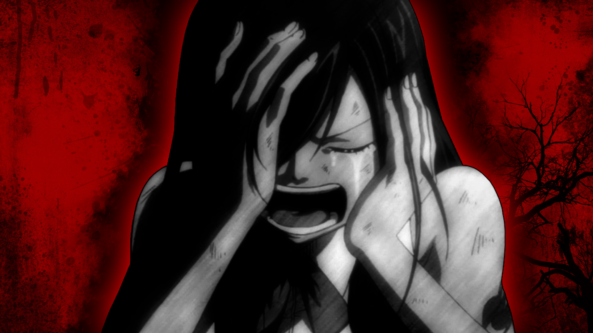 Erza Scarlet crying HD Wallpaper