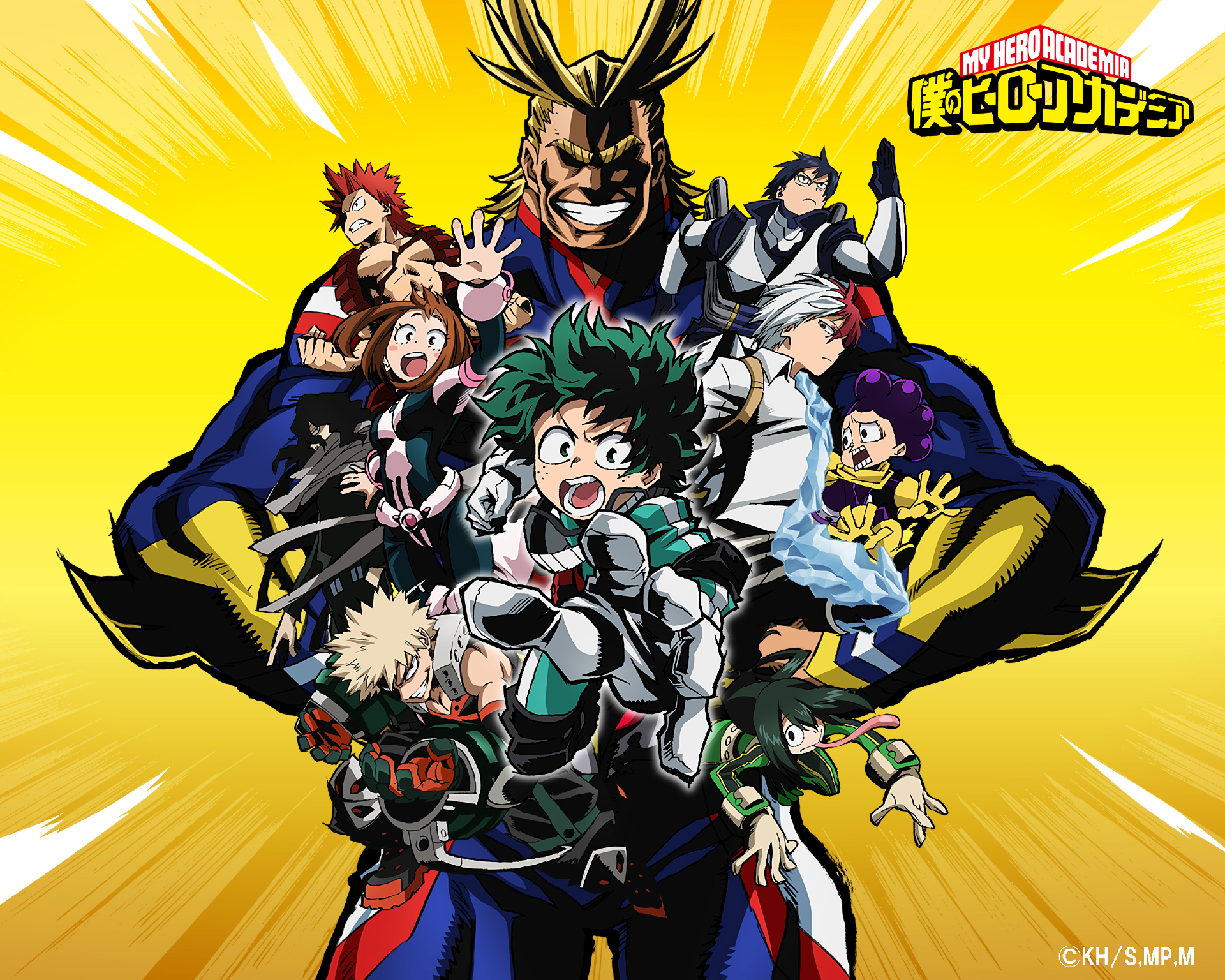 My Hero Academia characters group shot HD Wallpaper