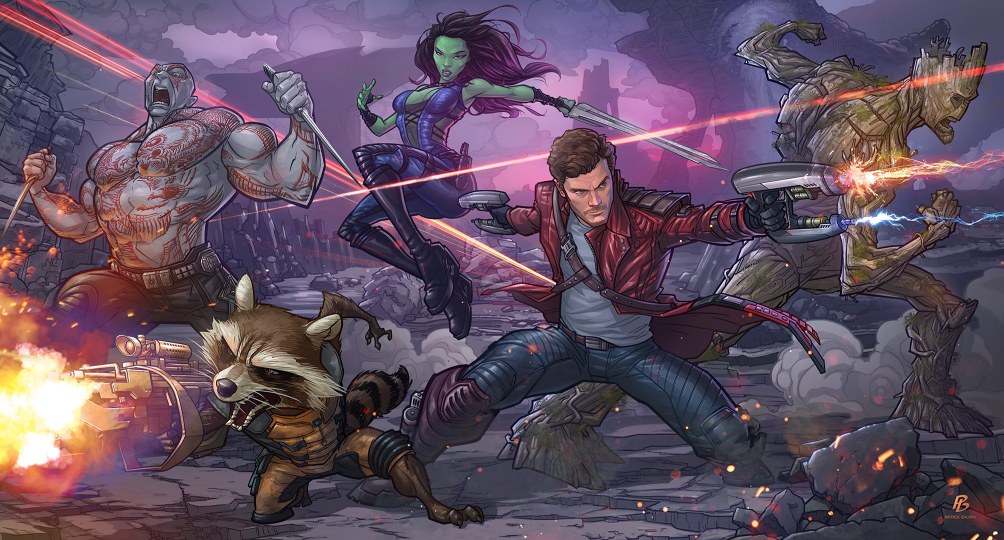 Guardians of the Galaxy from Marvel HD Wallpaper