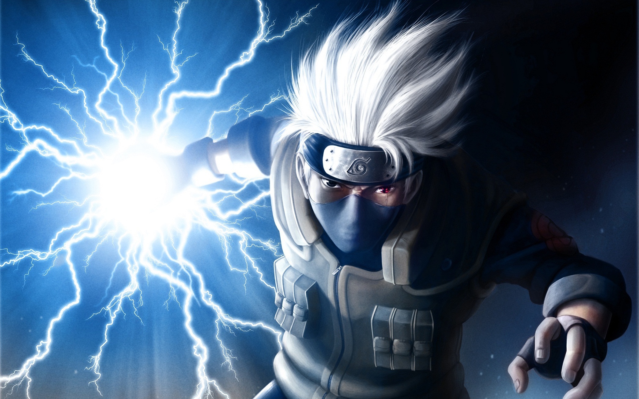 Kakashi Hatake Using Lightning Technique HD Wallpaper