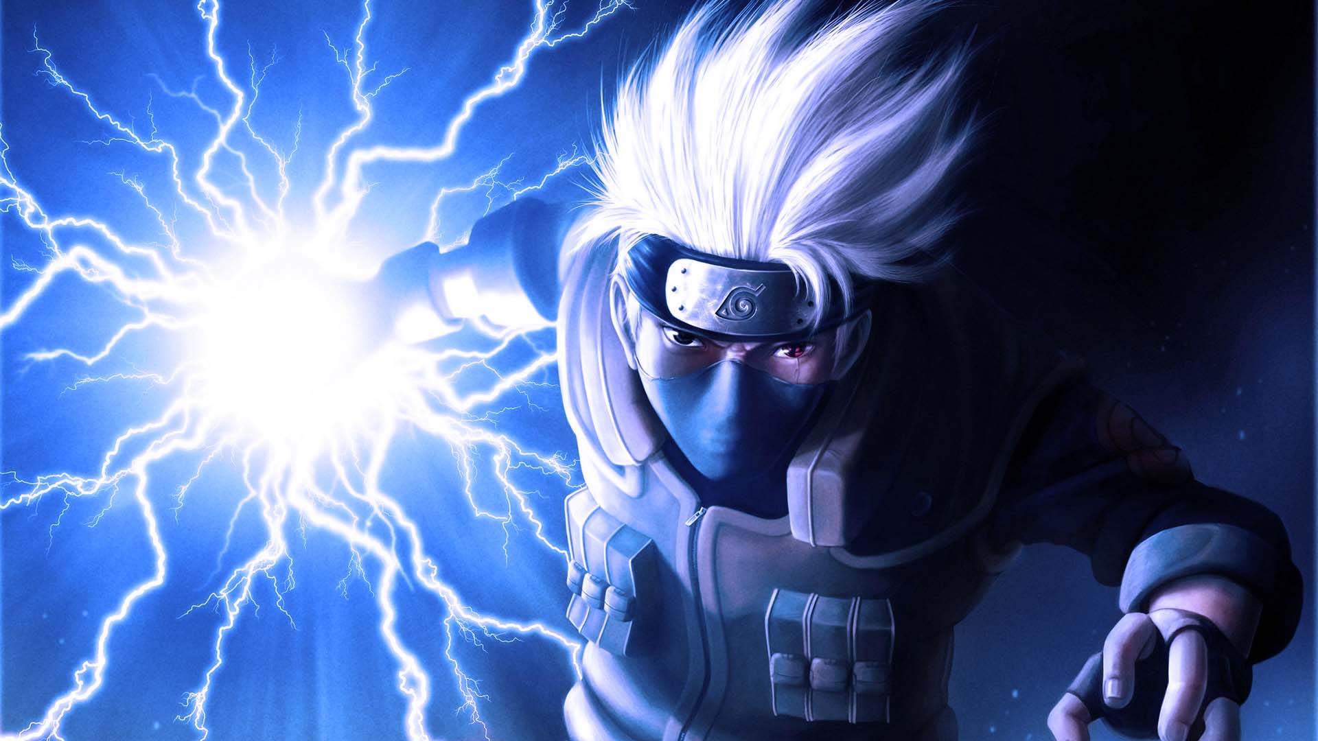 Kakashi Hatake using Lightning Blade HD Wallpaper