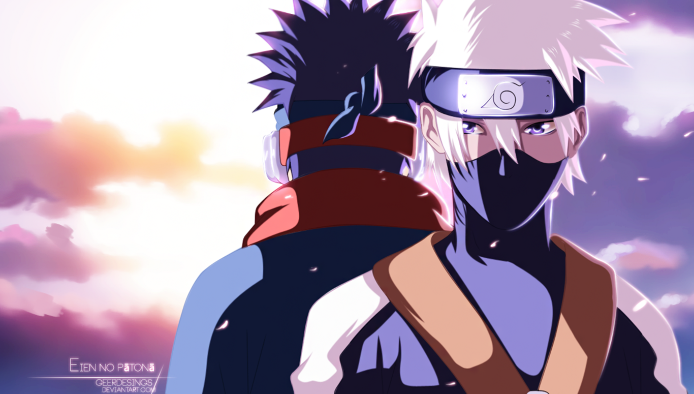 Kakashi Hatake and Obito Uchiha from Naruto HD Wallpaper