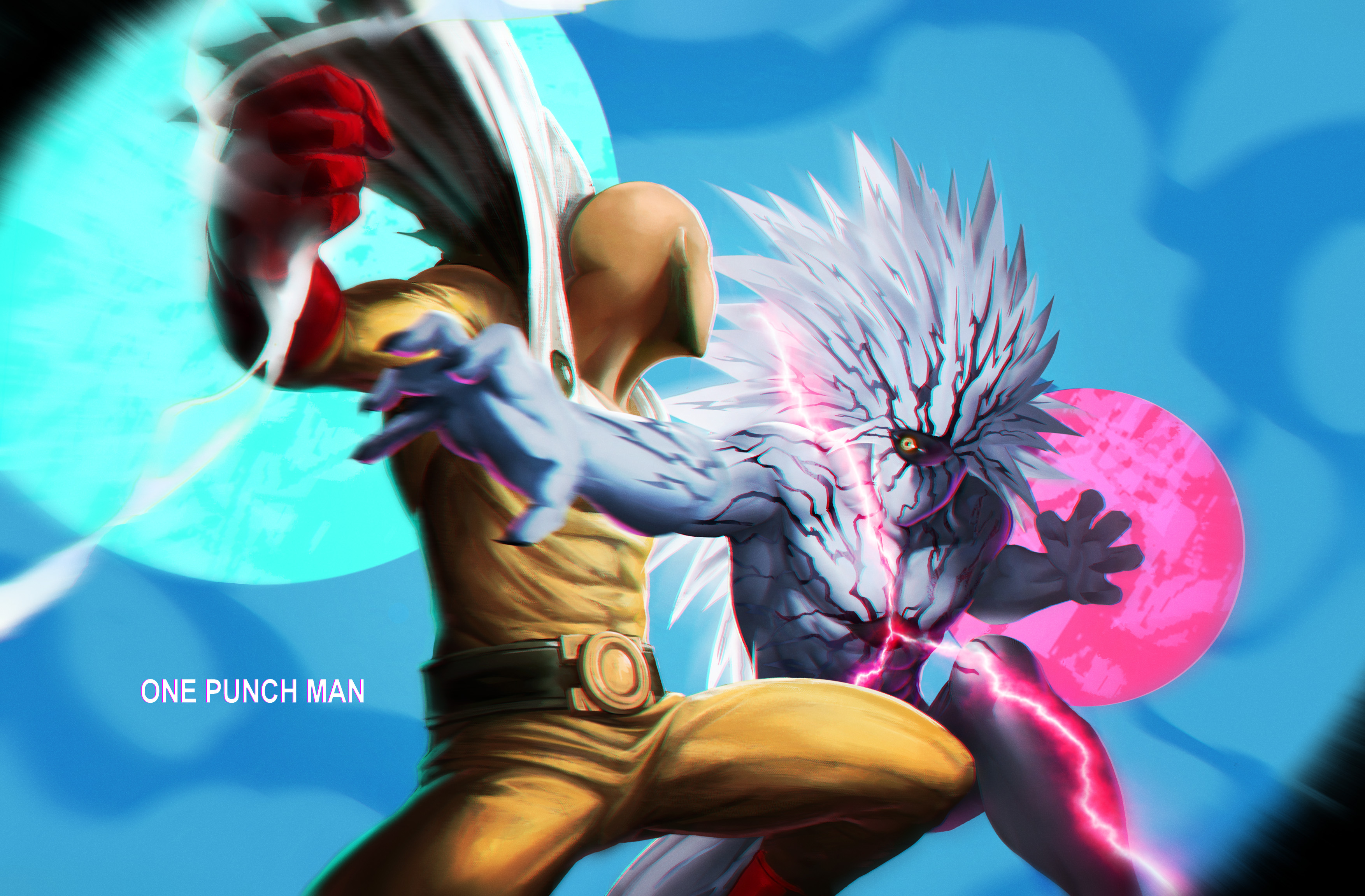 Saitama and Boros from One-Punch Man HD Wallpaper