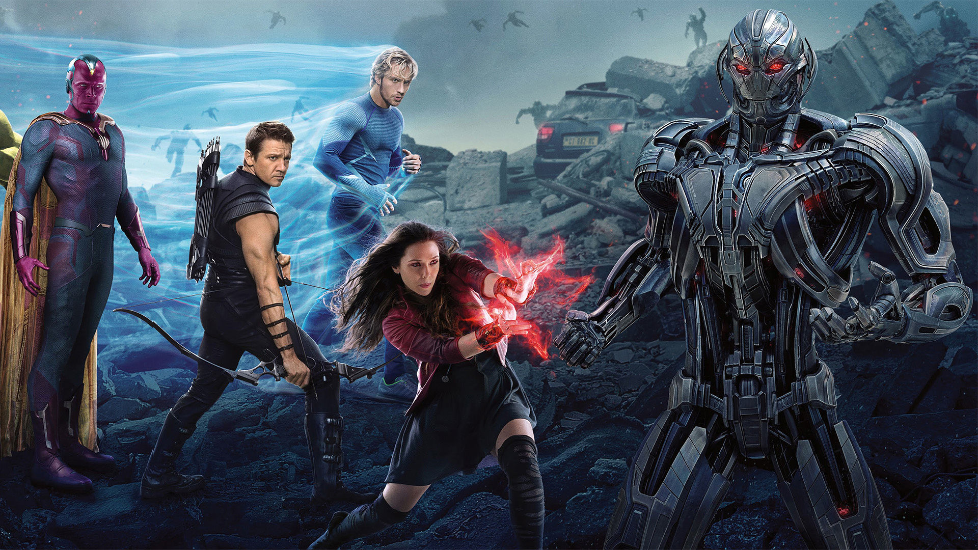 Avengers: Age of Ultron characters vs Ultron HD Wallpaper