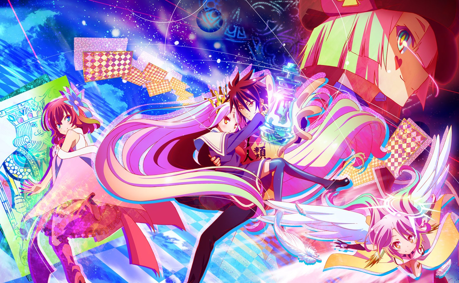 Sora and Shiro from No Game No Life HD Wallpaper
