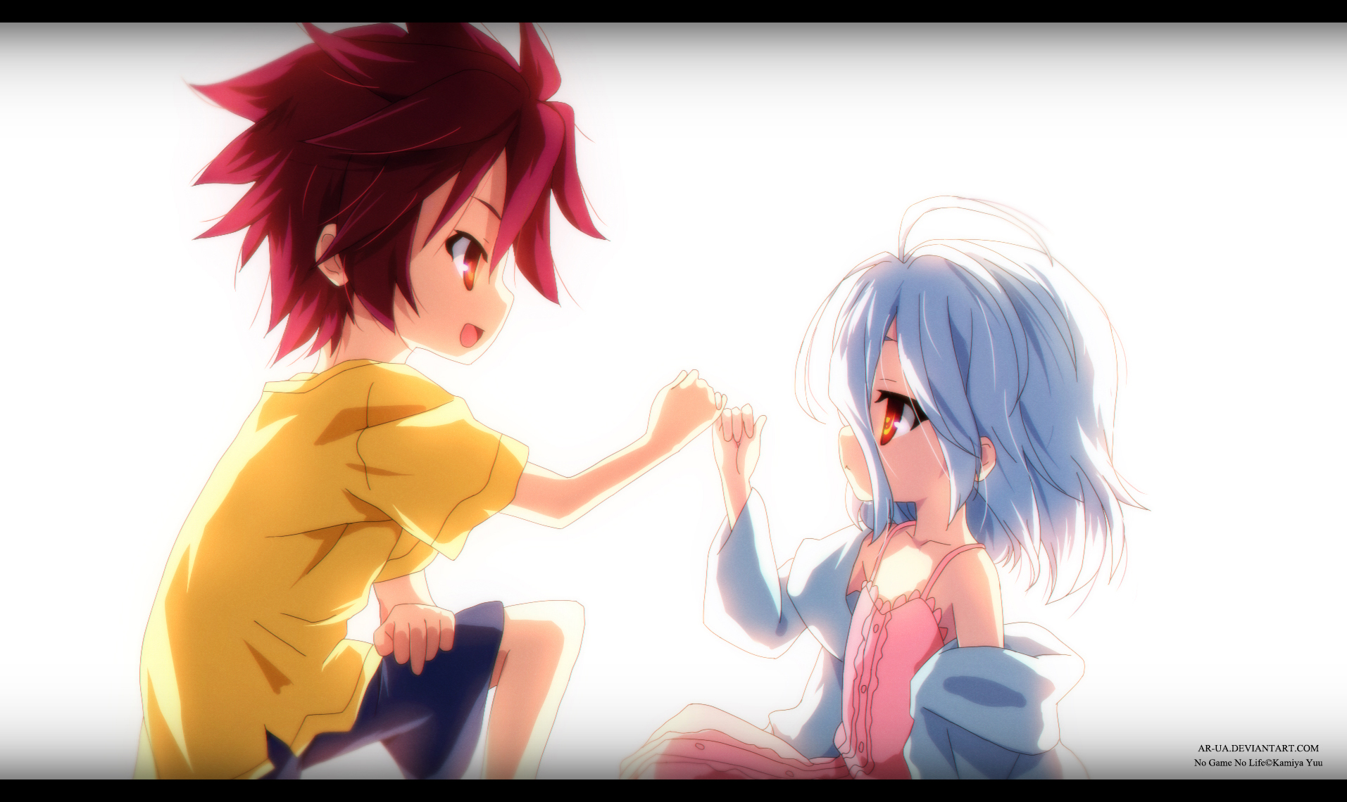 Sora and Shiro from No Game No Life HD Wallpaper
