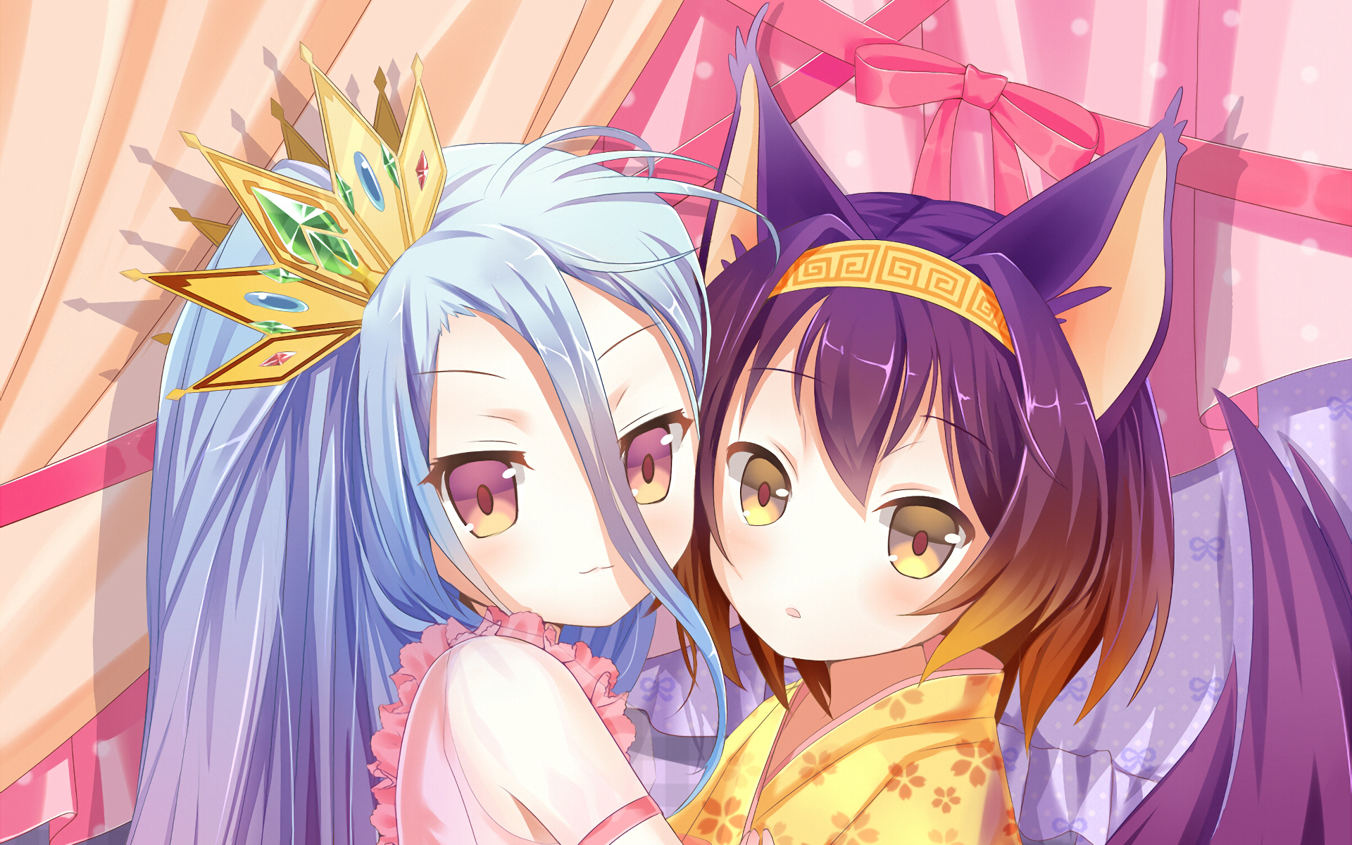 Shiro and Sora from No Game No Life HD Wallpaper