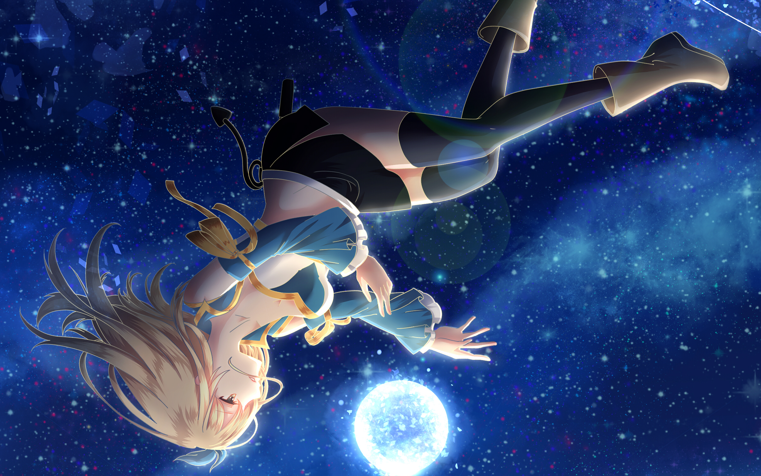 Lucy Heartfilia in Space HD Wallpaper