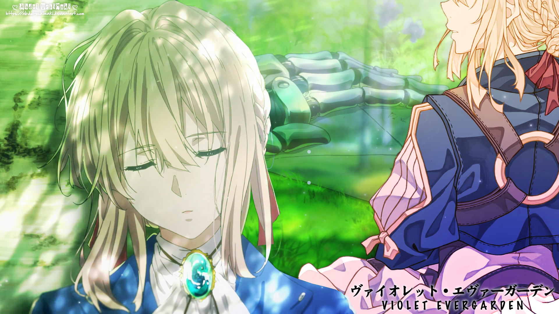 Violet Evergarden and Auto Memory Doll HD Wallpaper