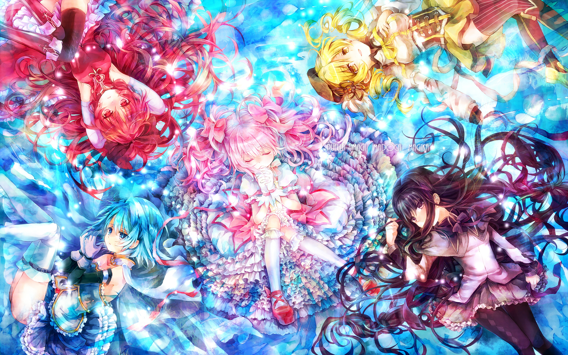 Puella Magi Madoka Magica characters HD Wallpaper