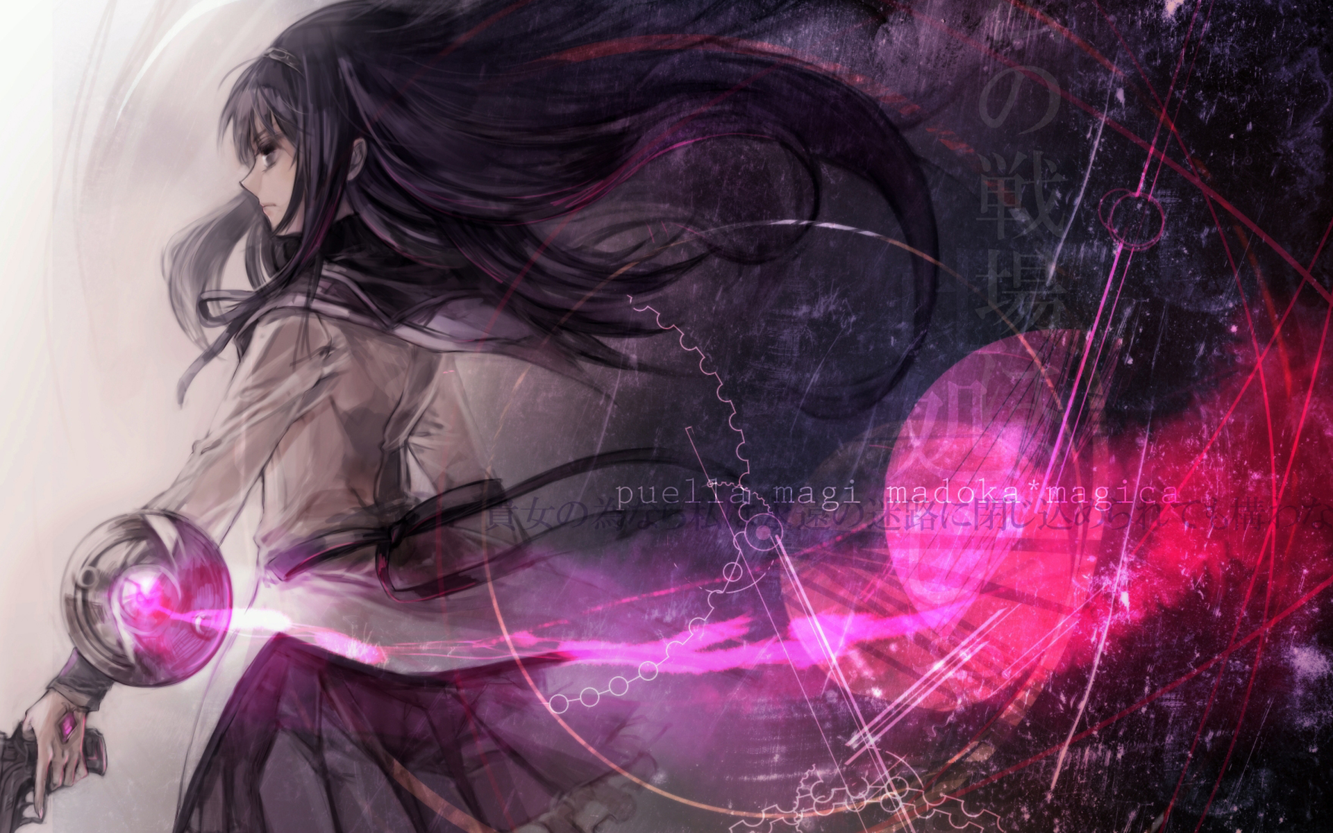 Homura Akemi from Puella Magi Madoka Magica HD Wallpaper