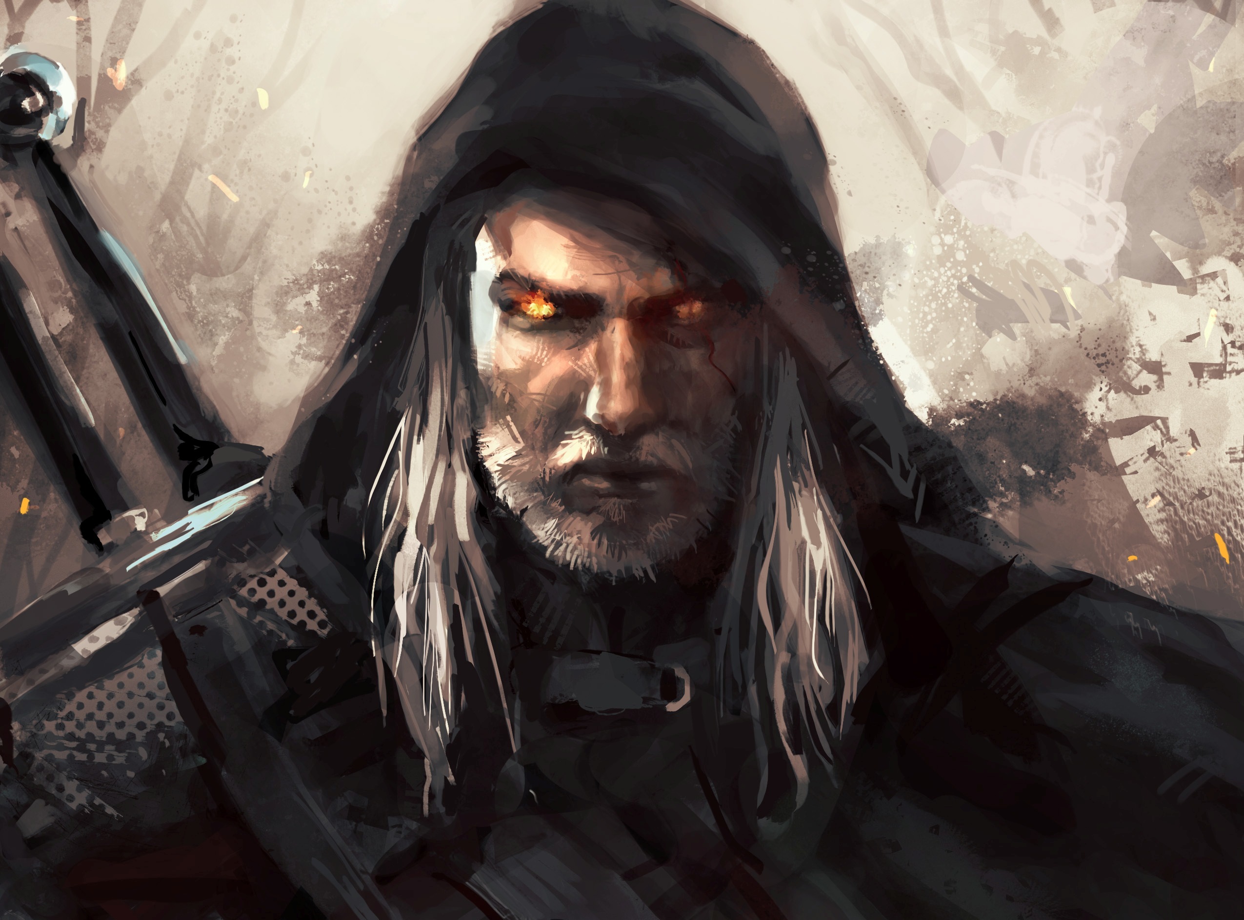 Geralt of Rivia from The Witcher HD Wallpaper