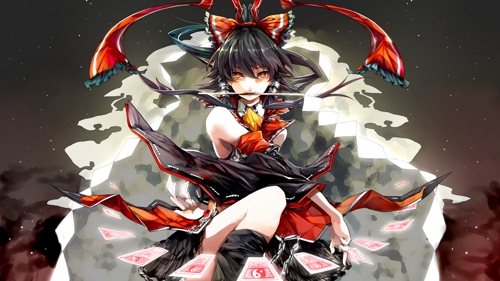Reimu Hakurei from Touhou Project HD Wallpaper