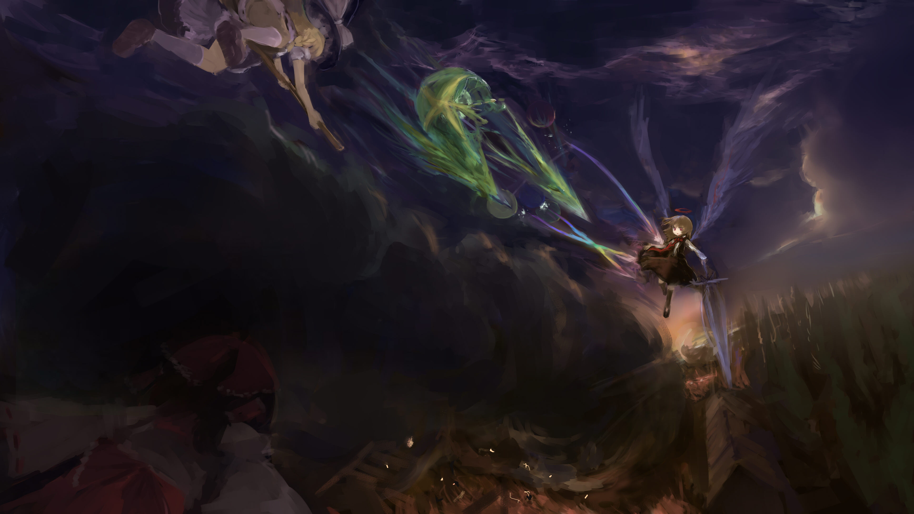 Reimu Hakurei from Touhou Project HD Wallpaper