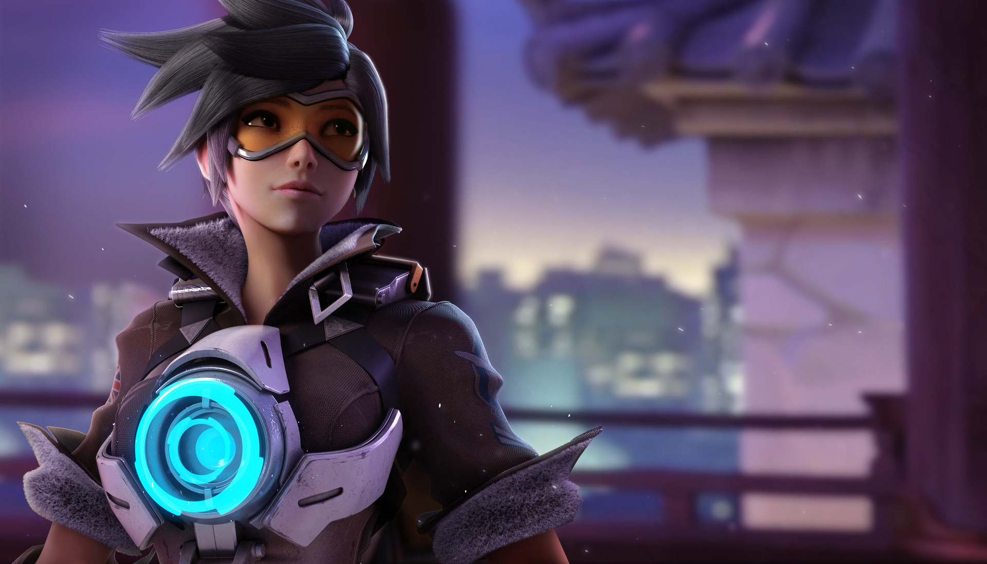 Tracer from Overwatch HD Wallpaper