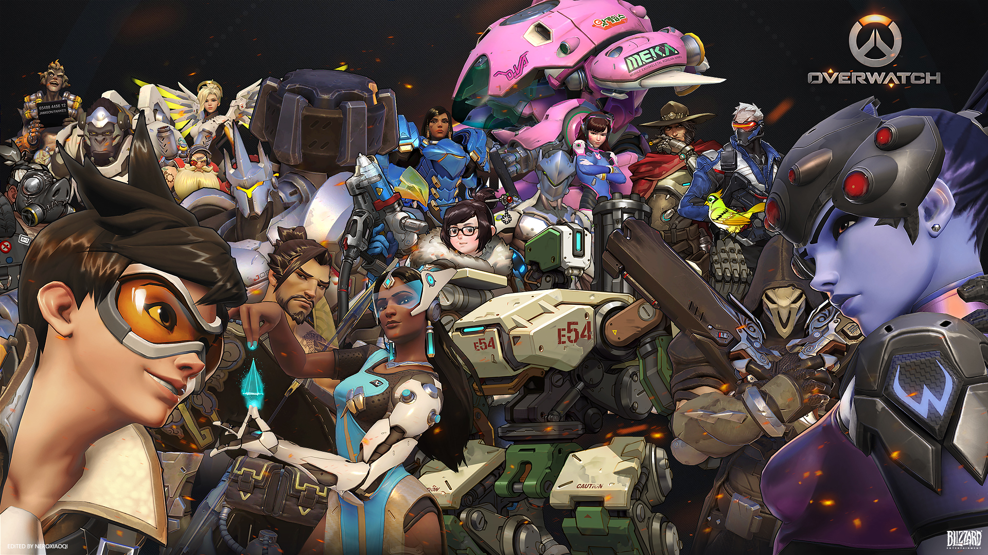 Overwatch characters group portrait HD Wallpaper