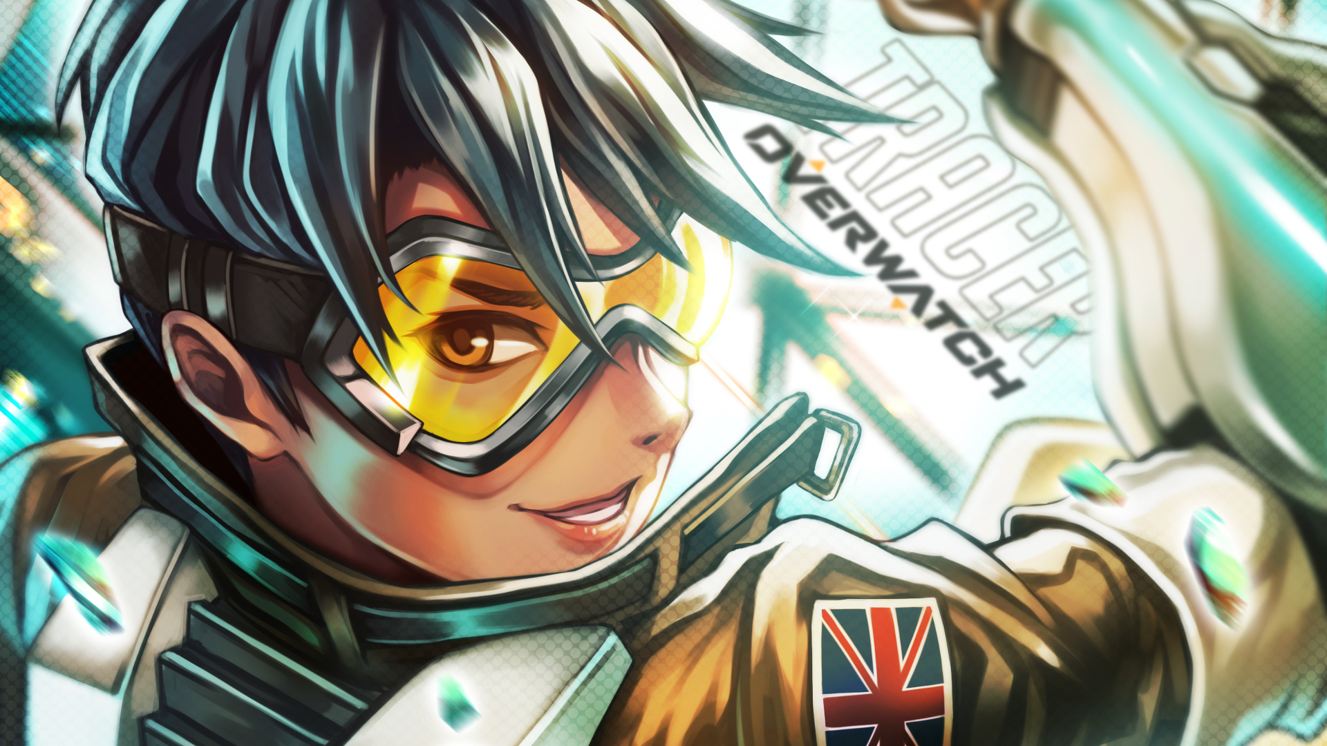 Tracer from Overwatch HD Wallpaper