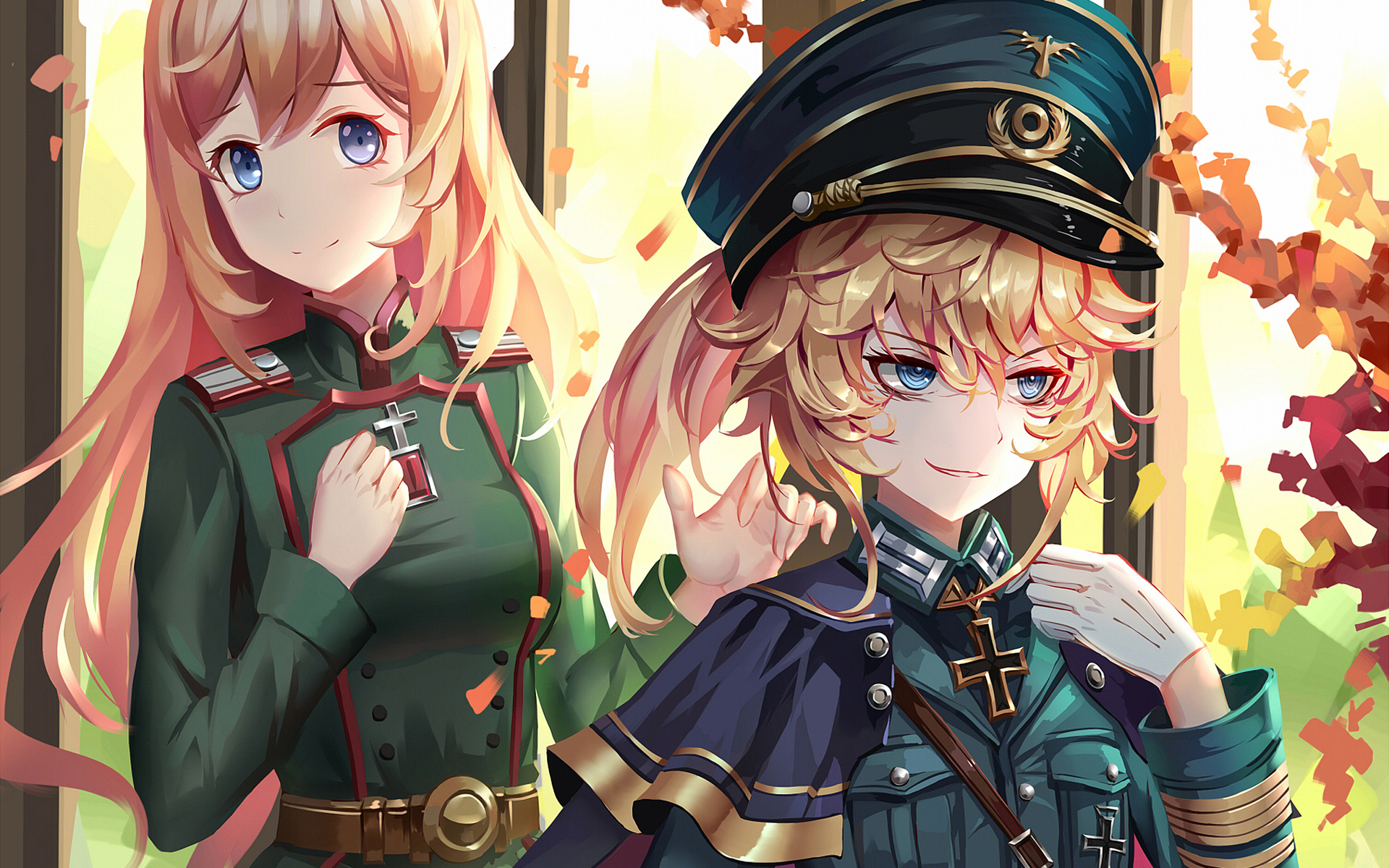 Tanya Degurechaff and Visha from Saga of Tanya the Evil HD Wallpaper