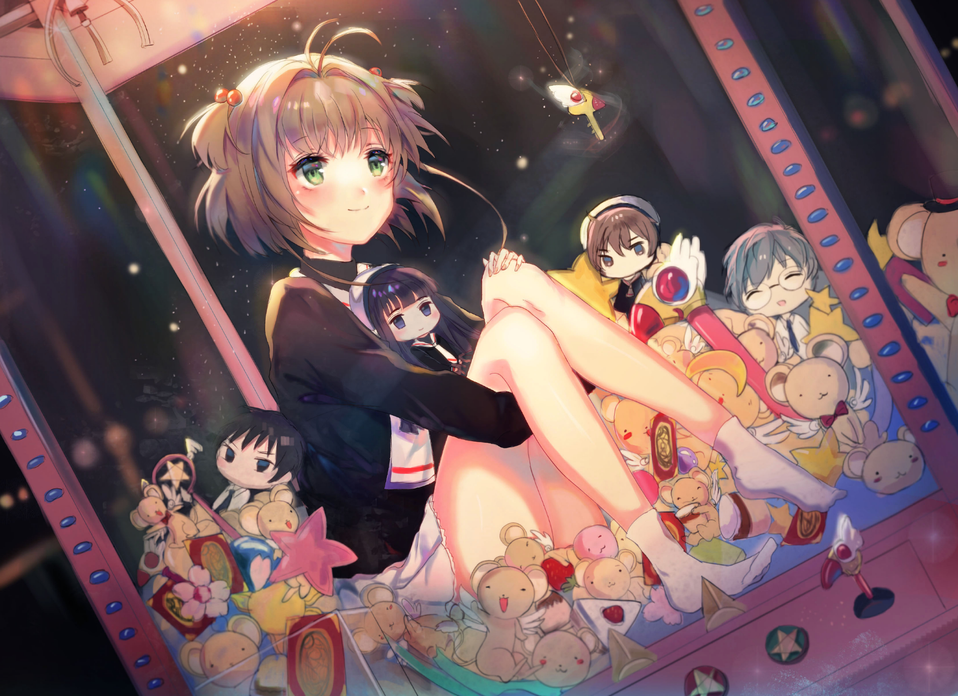 Sakura Kinomoto in a Claw Machine HD Wallpaper