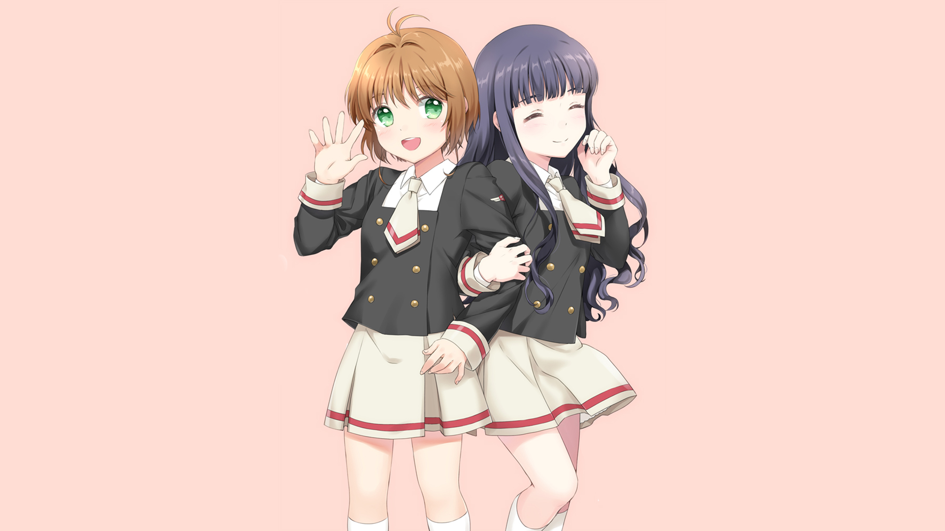 Sakura Kinomoto and Daidouji Tomoyo from Cardcaptor Sakura HD Wallpaper