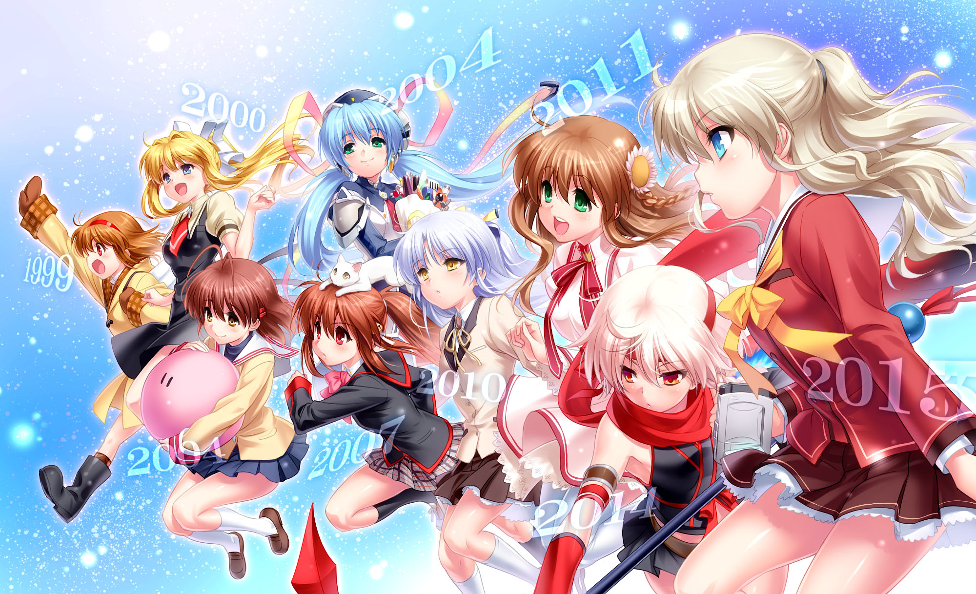Girls from Angel Beats! series HD Wallpaper