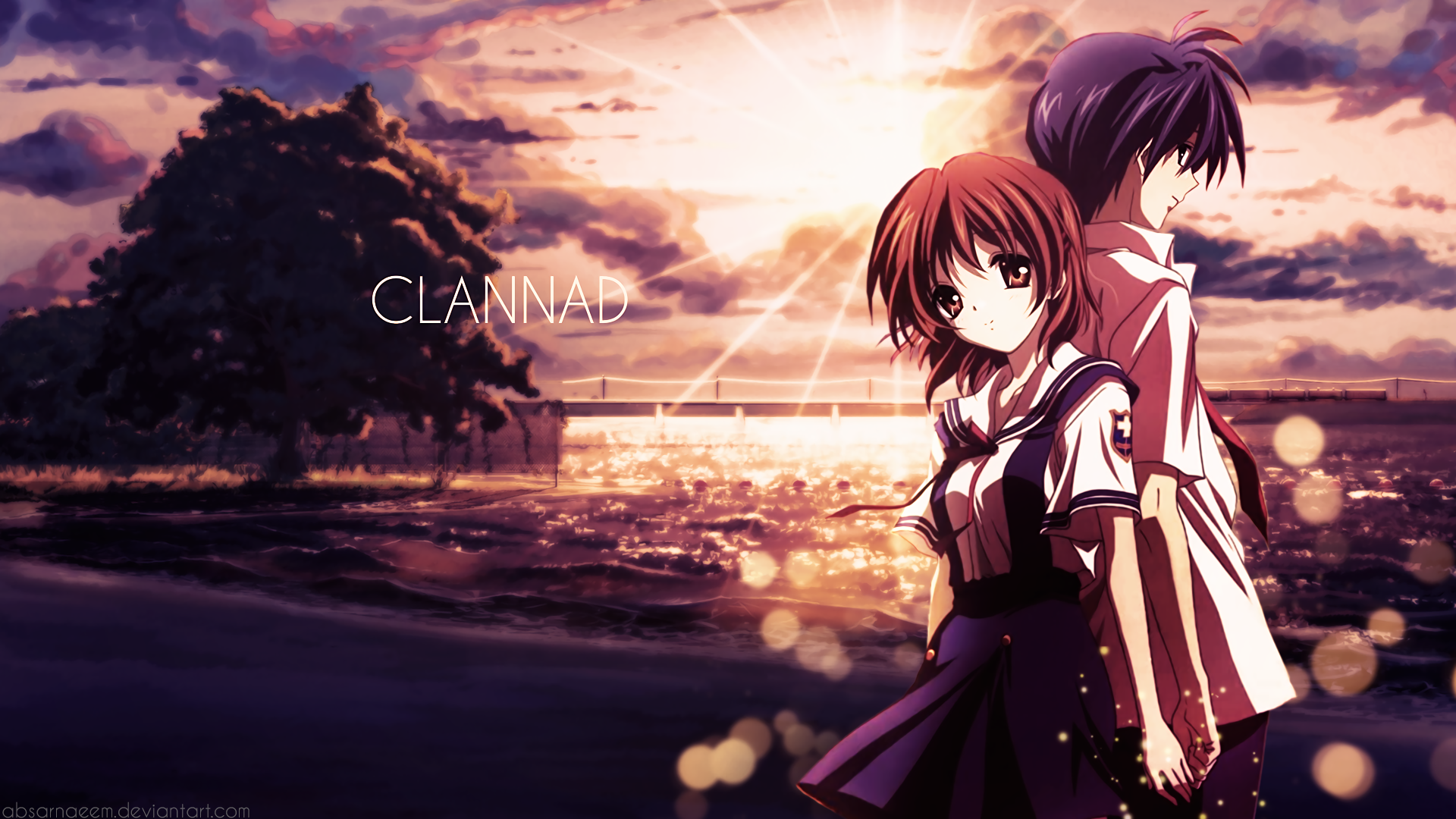 Nagisa Furukawa and Tomoya Okazaki from CLANNAD HD Wallpaper