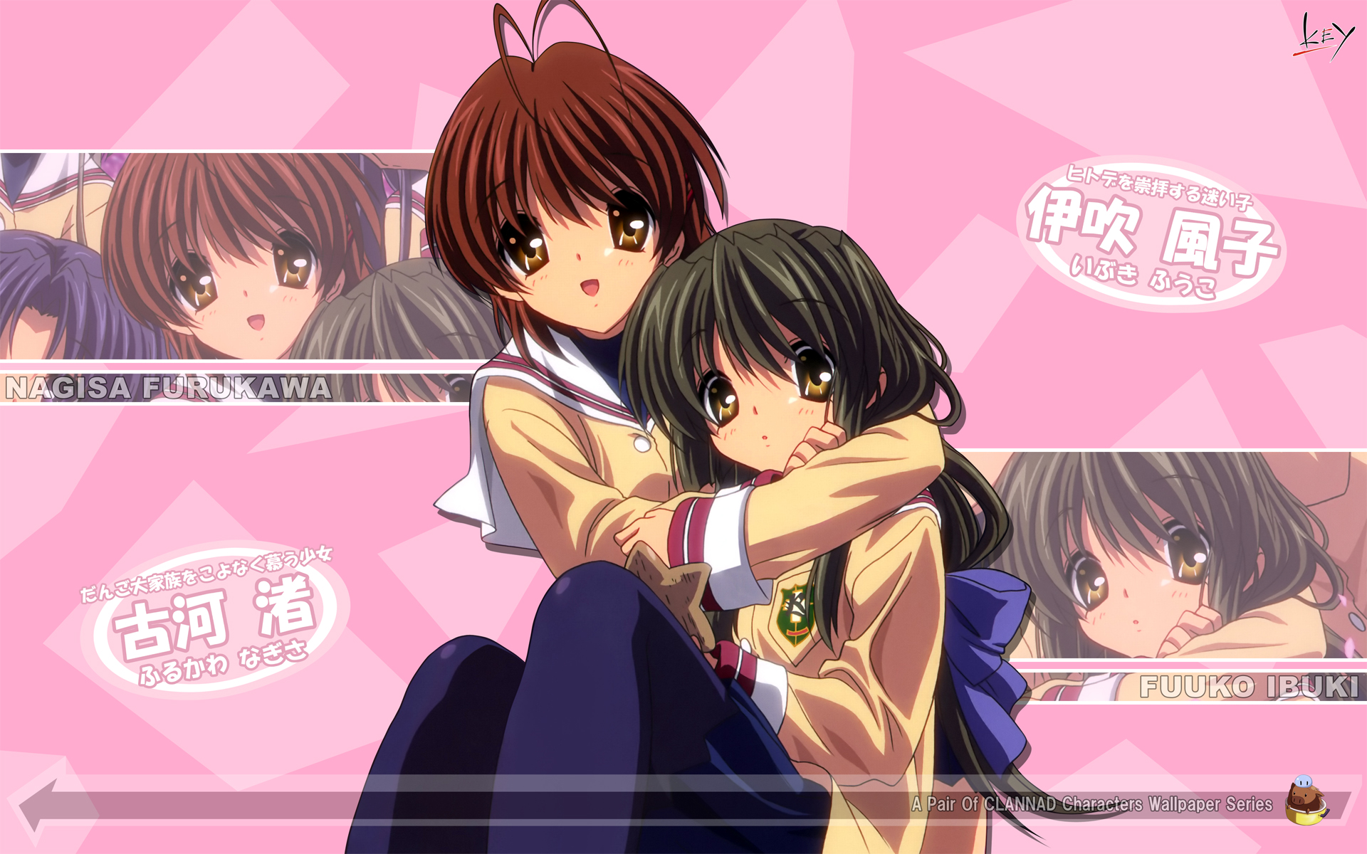 Nagisa Furukawa and Fuuko Ibuki from Clannad HD Wallpaper