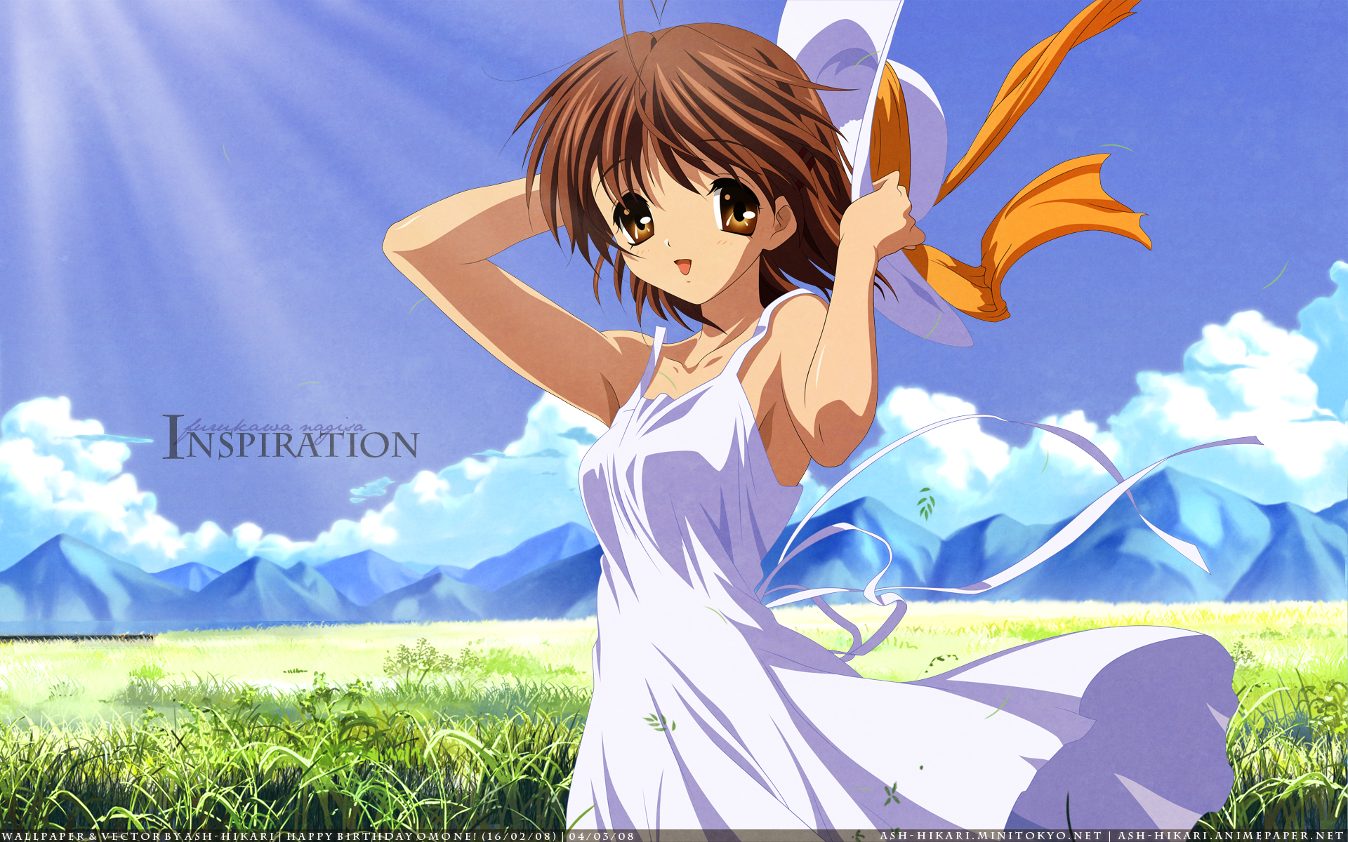 Nagisa Furukawa from Clannad Inspiration HD Wallpaper
