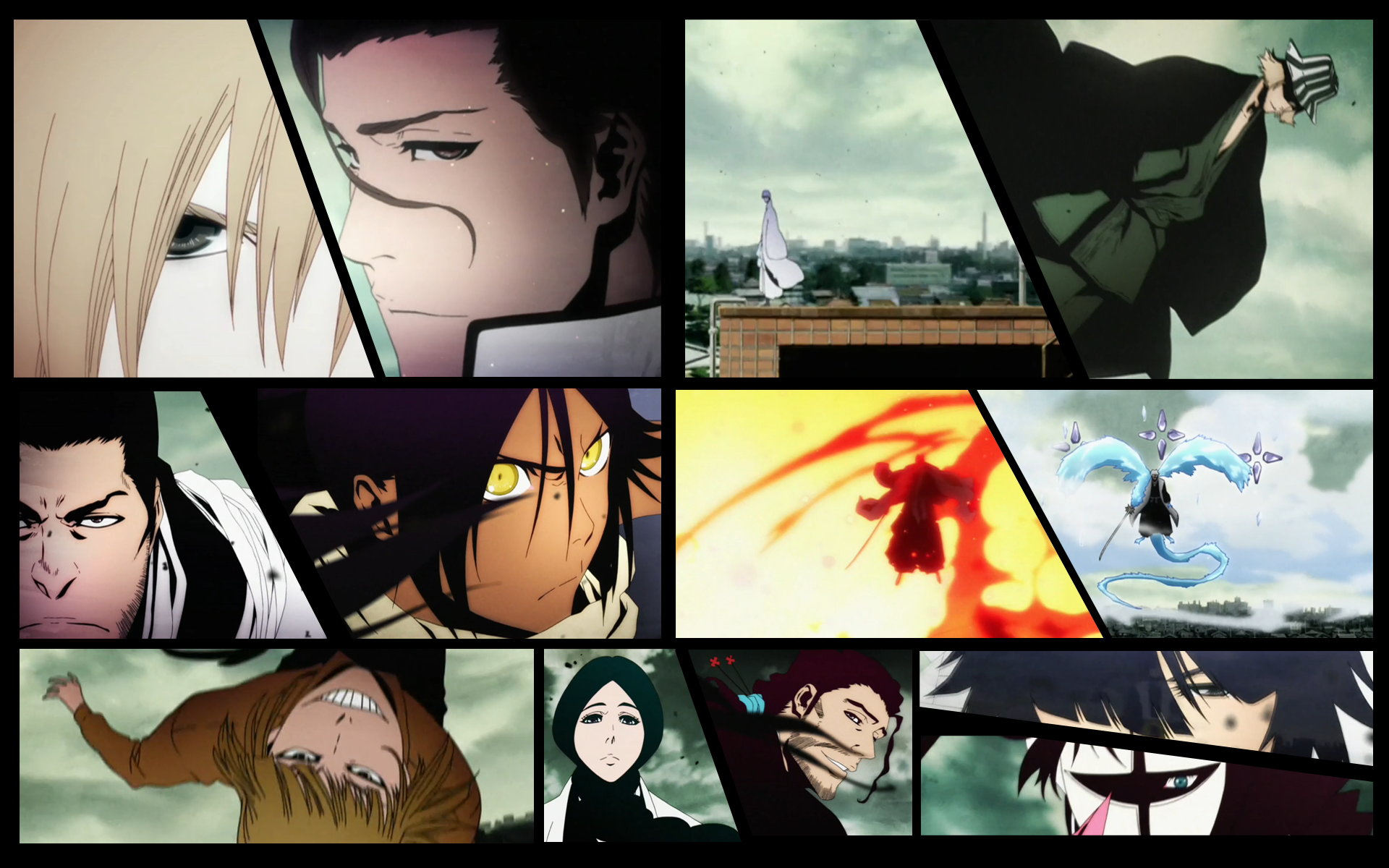 Bleach characters collage HD Wallpaper