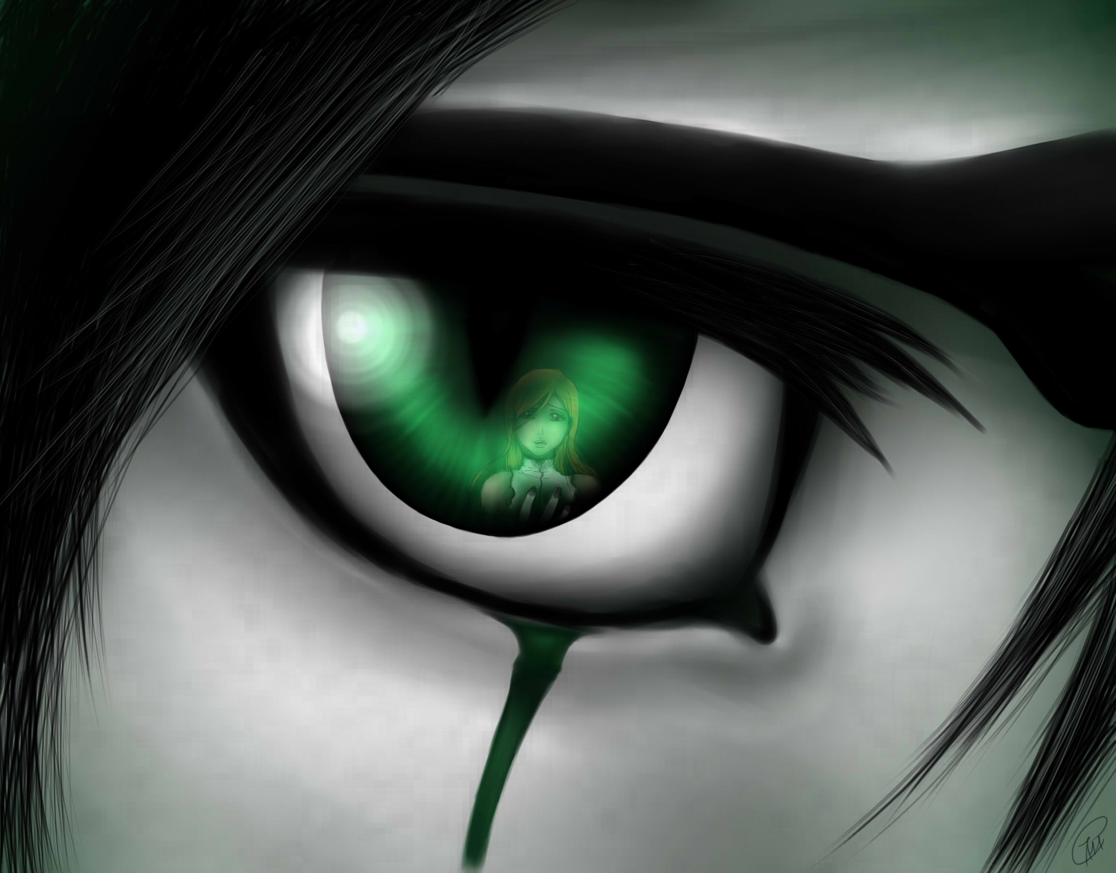 Ulquiorra Cifer's Eye Reflection HD Wallpaper