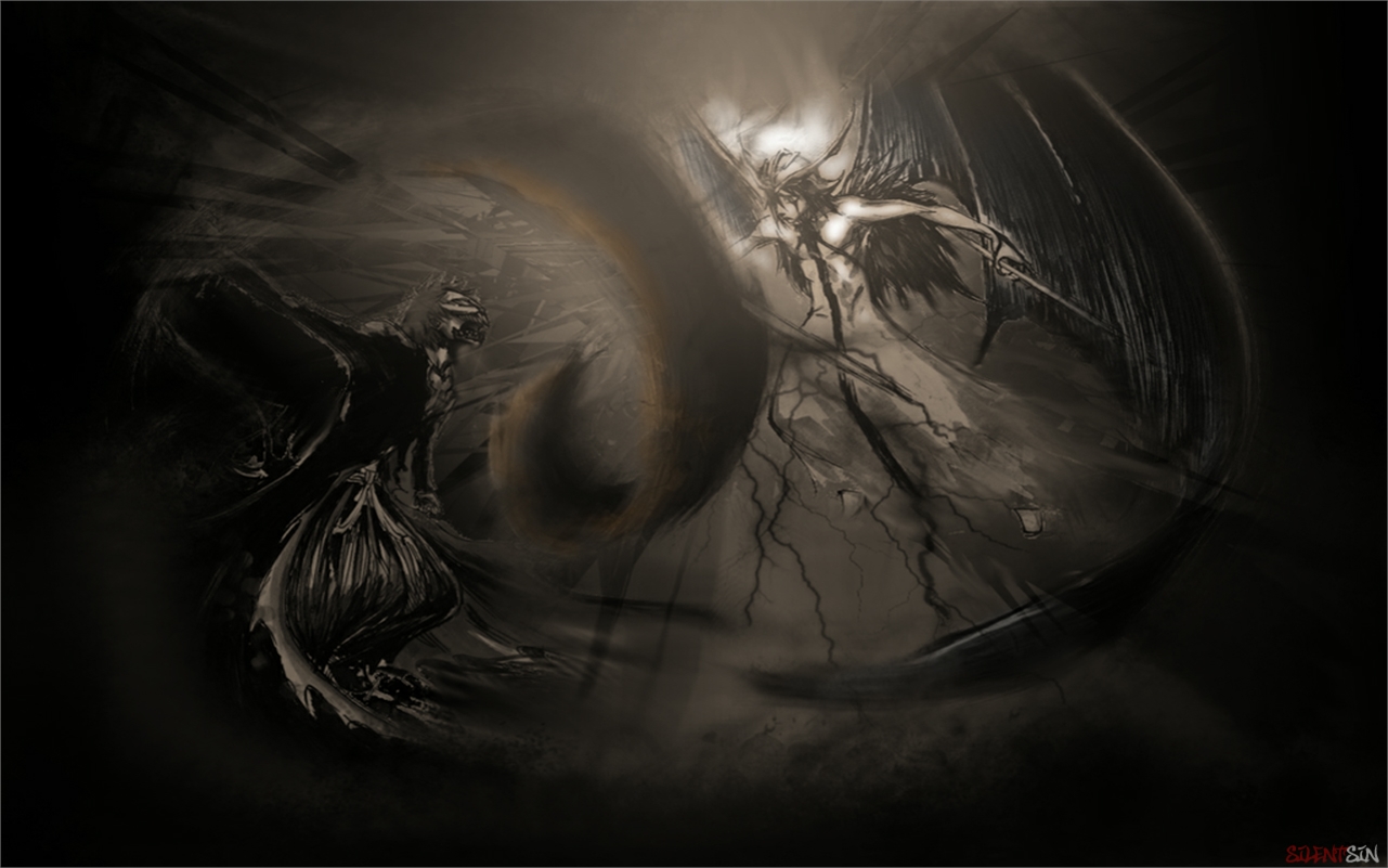 Ulquiorra Cifer fighting HD Wallpaper