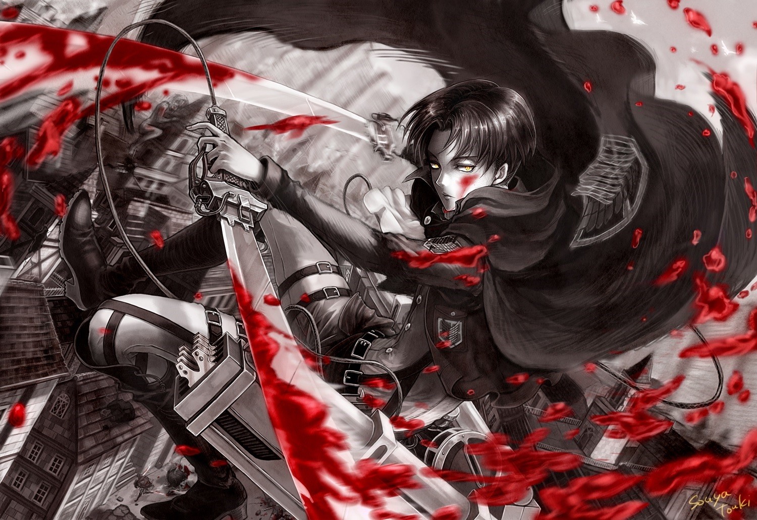 Levi Ackerman from Attack on Titan HD Wallpaper