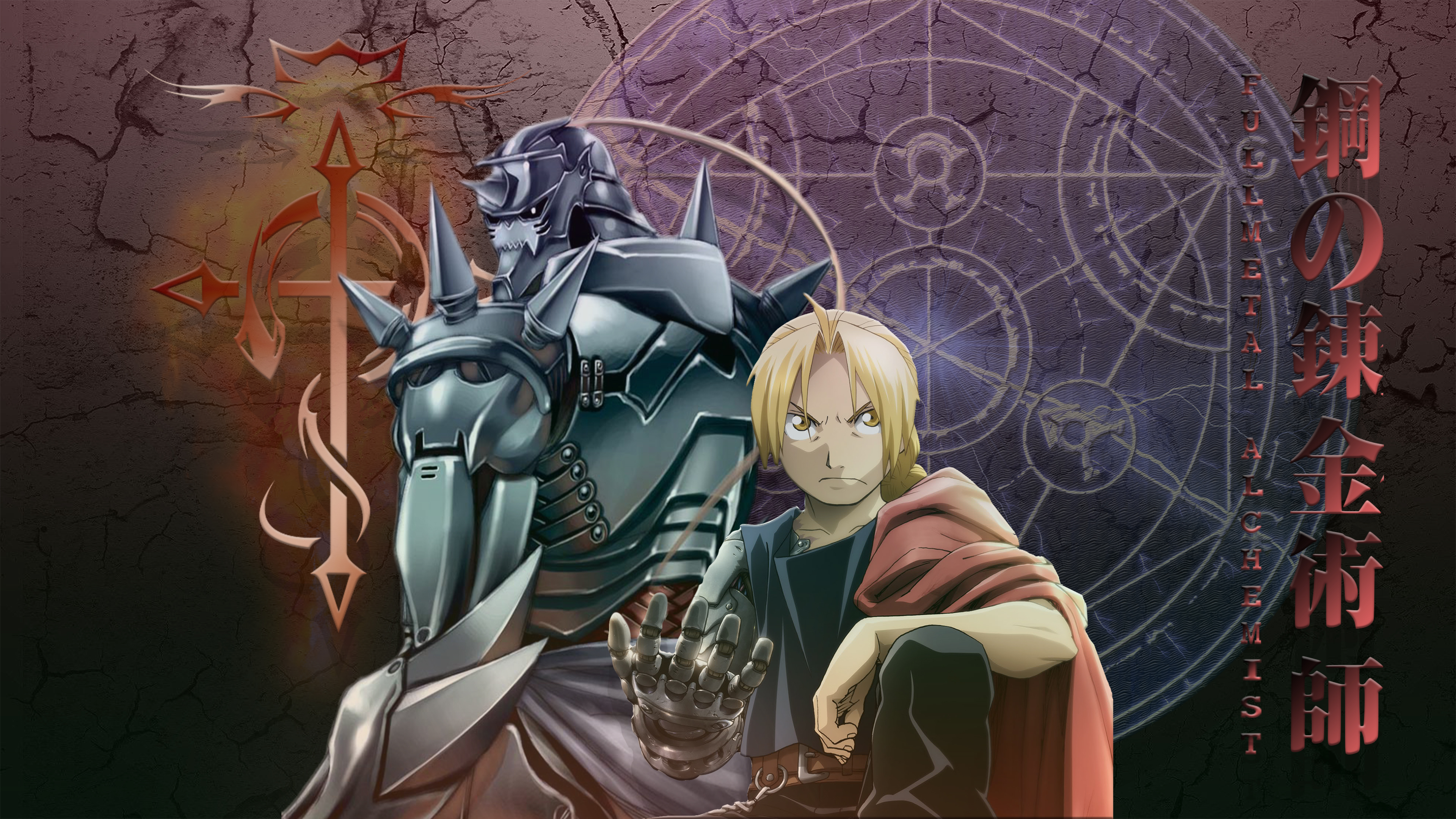 Edward Elric and Alphonse Elric from Fullmetal Alchemist HD Wallpaper