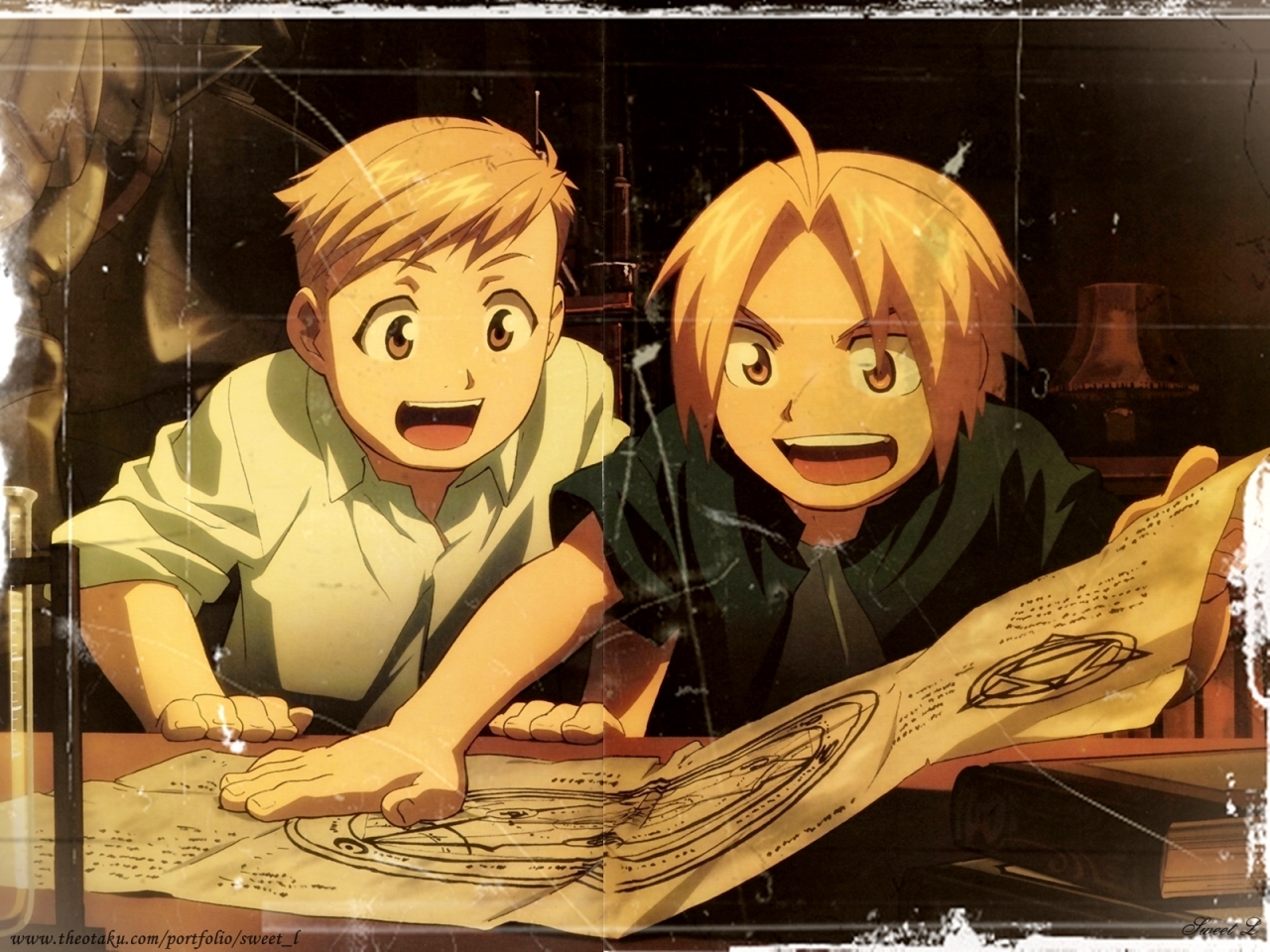 Edward Elric and Alphonse Elric from Fullmetal Alchemist HD Wallpaper
