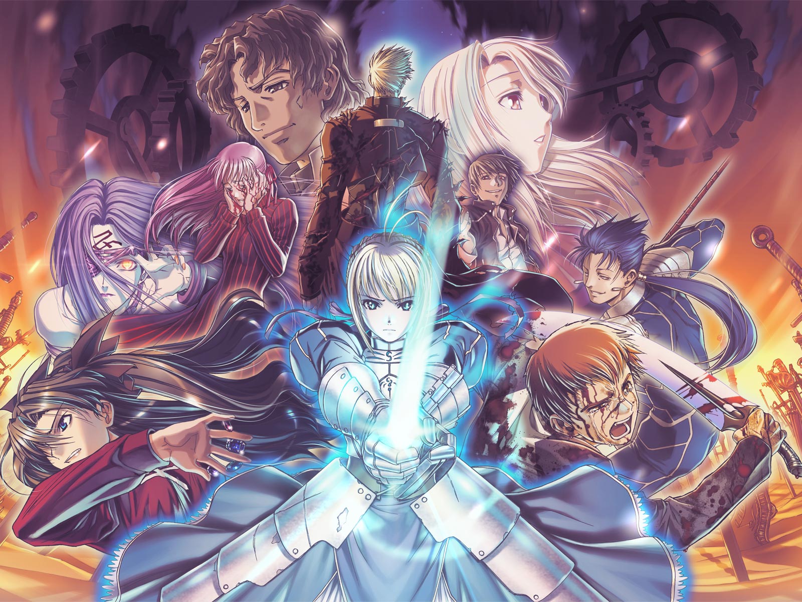 Fate/stay night characters HD Wallpaper