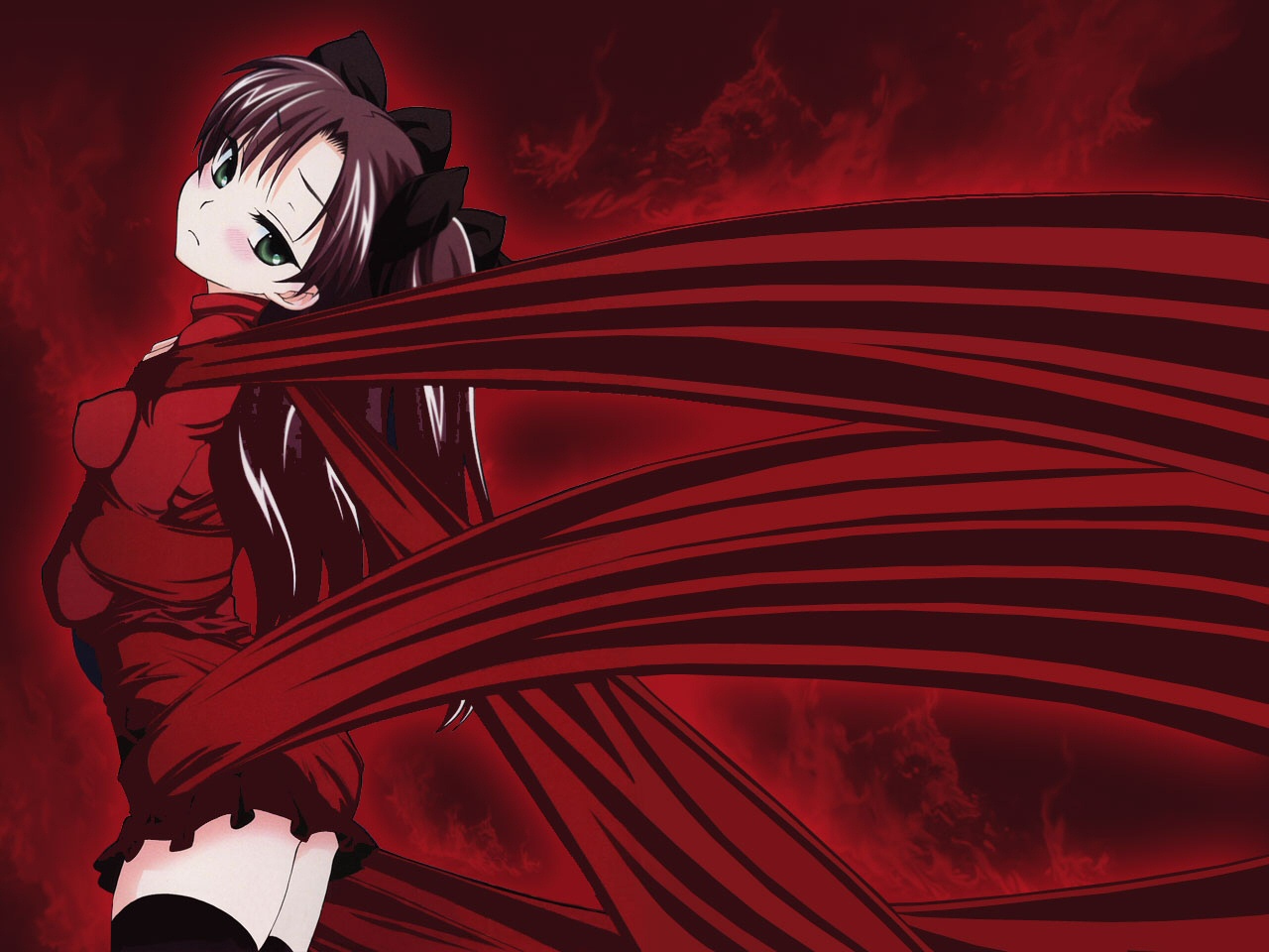 Rin Tohsaka from Fate/stay night HD Wallpaper