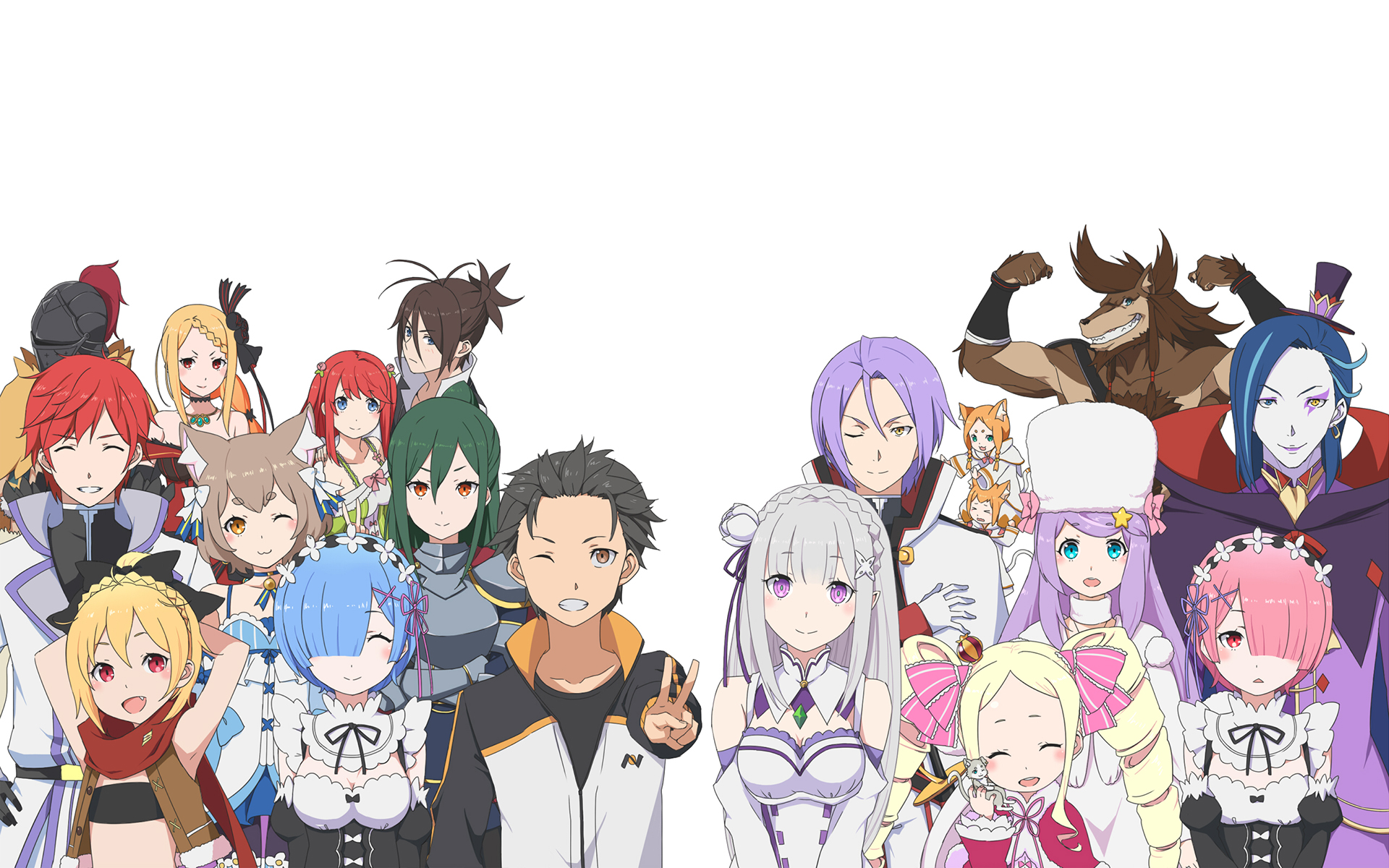 Re:Zero characters group HD Wallpaper